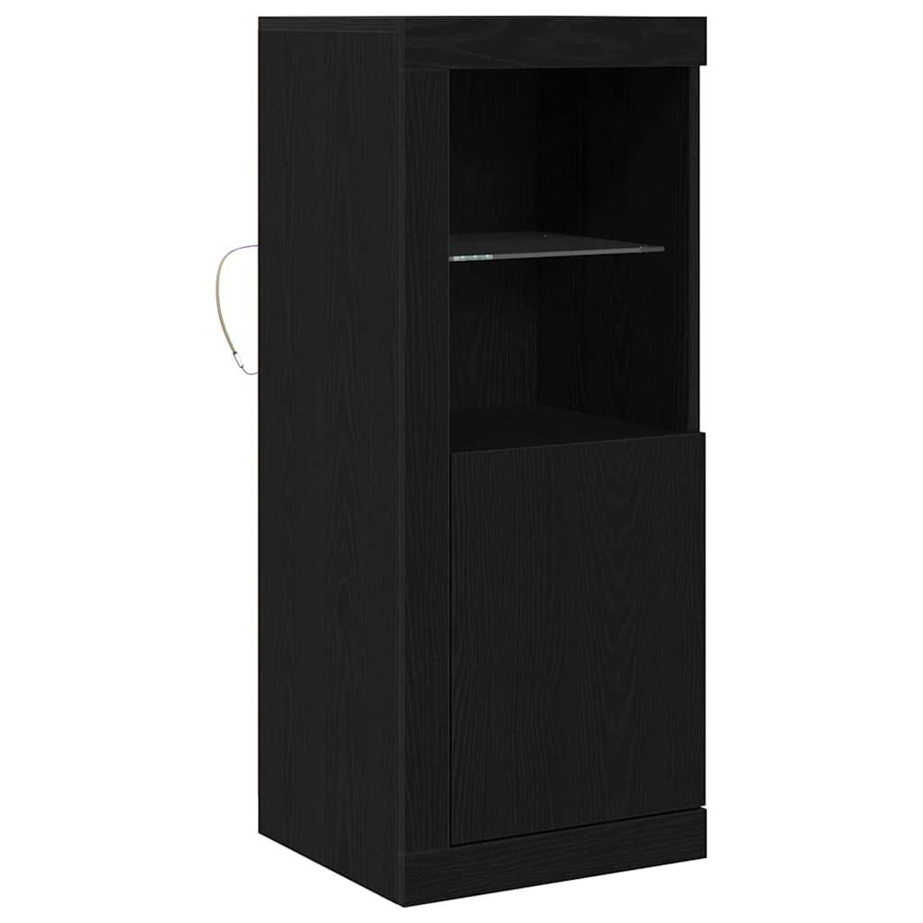 vidaXL Sideboard LED-Sideboard Schwarz 41 x 37 x 100 cm Holzwerkstoff (1 St)