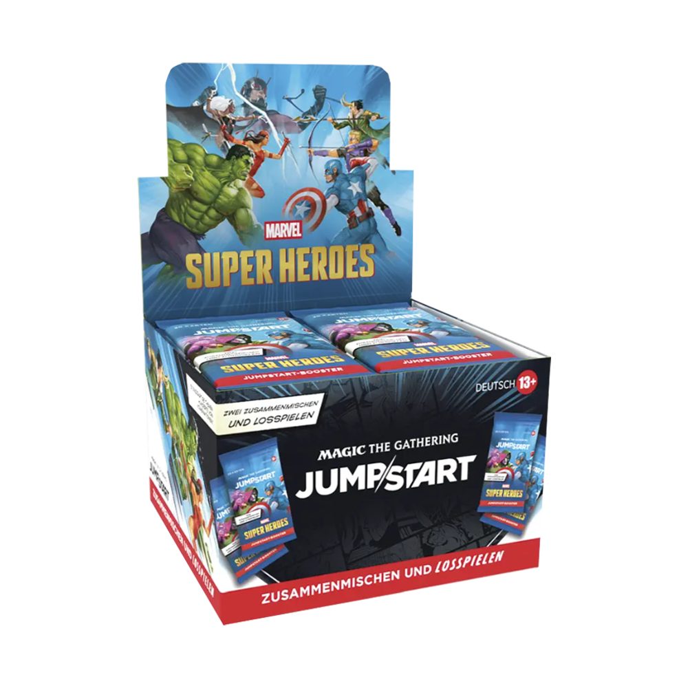 Wizards of the Coast Sammelkarte Magic The Gathering Marvel Super Heroes Jumpstart Booster Display DE
