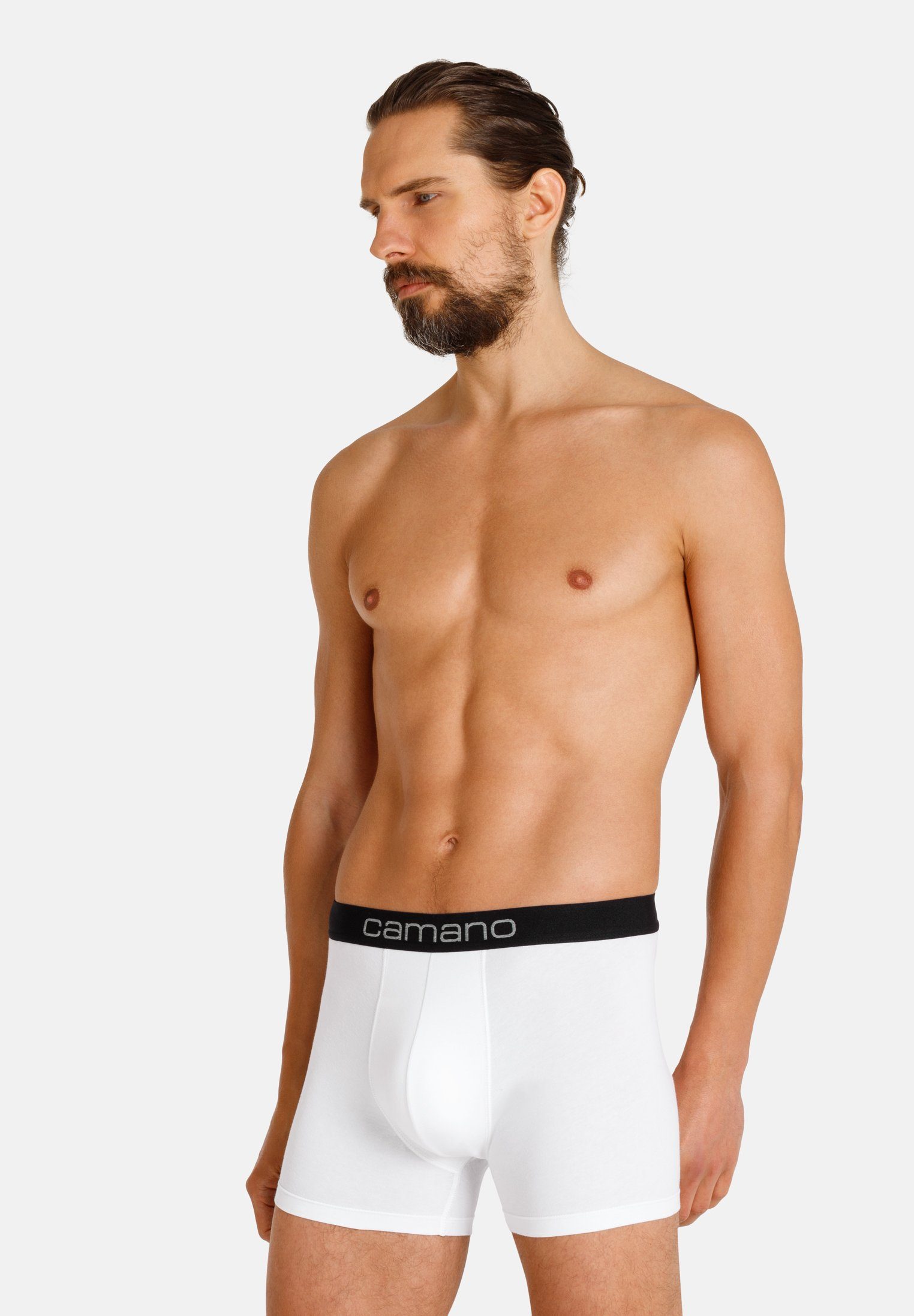 Camano Boxershorts Comfort mit nachhaltigerer Baumwolle (BCI) (6-St) im praktischen 6er-Pack weiß, schwarz
