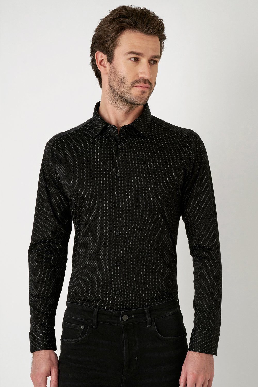 DESOTO Langarmhemd DESOTO Kent 1/1 Mit Rundhalsausschnitt günstig online kaufen