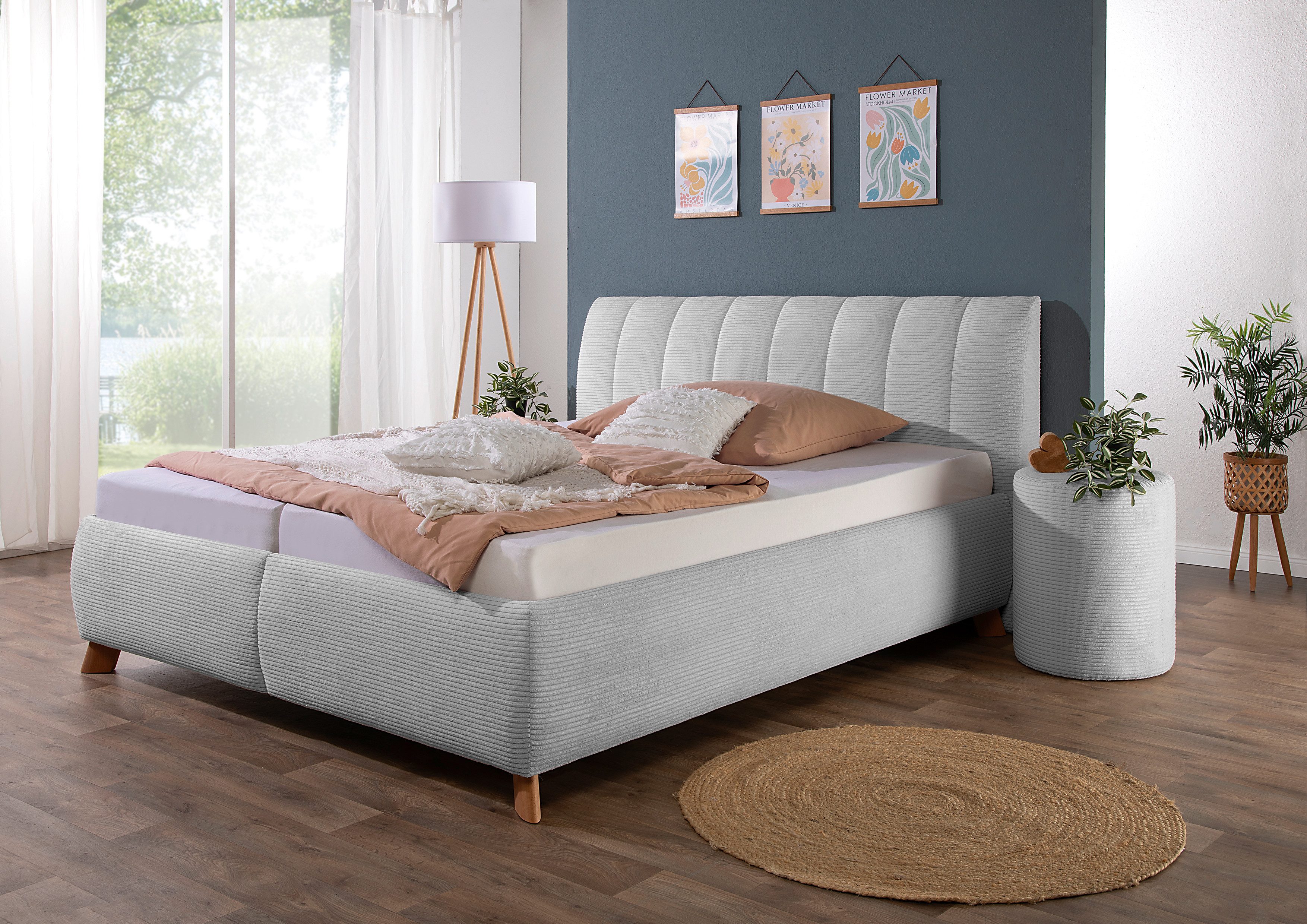 Maintal Polsterbett "Hügeldorf" inklusive Bettkasten, in H2, H3 & H4 erhält günstig online kaufen