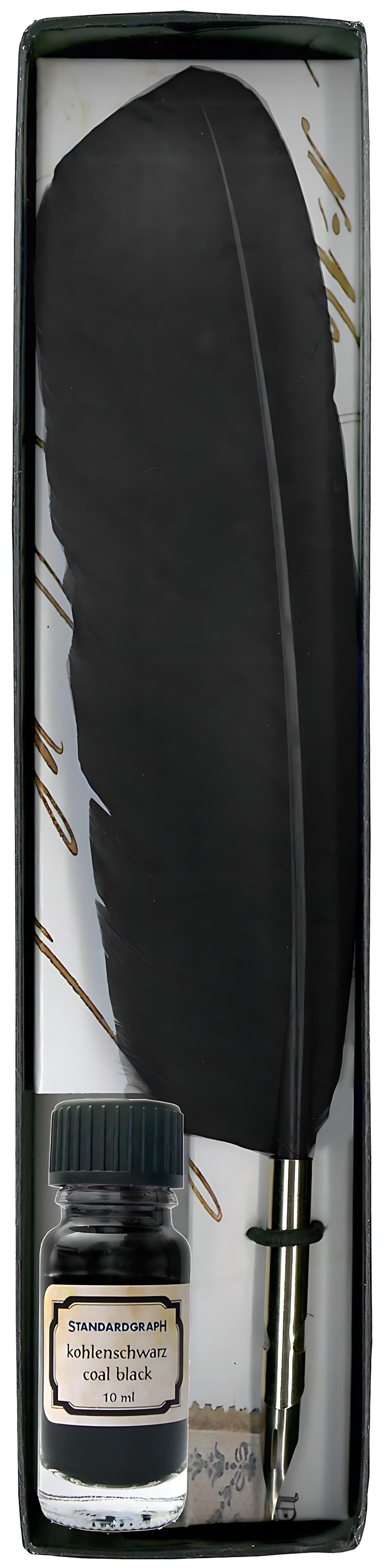STANDARDGRAPH Kalligraphie-Stift Standardgraph Kalligraphie-Set mit Gänsefeder und 10 ml Tinte schwarz