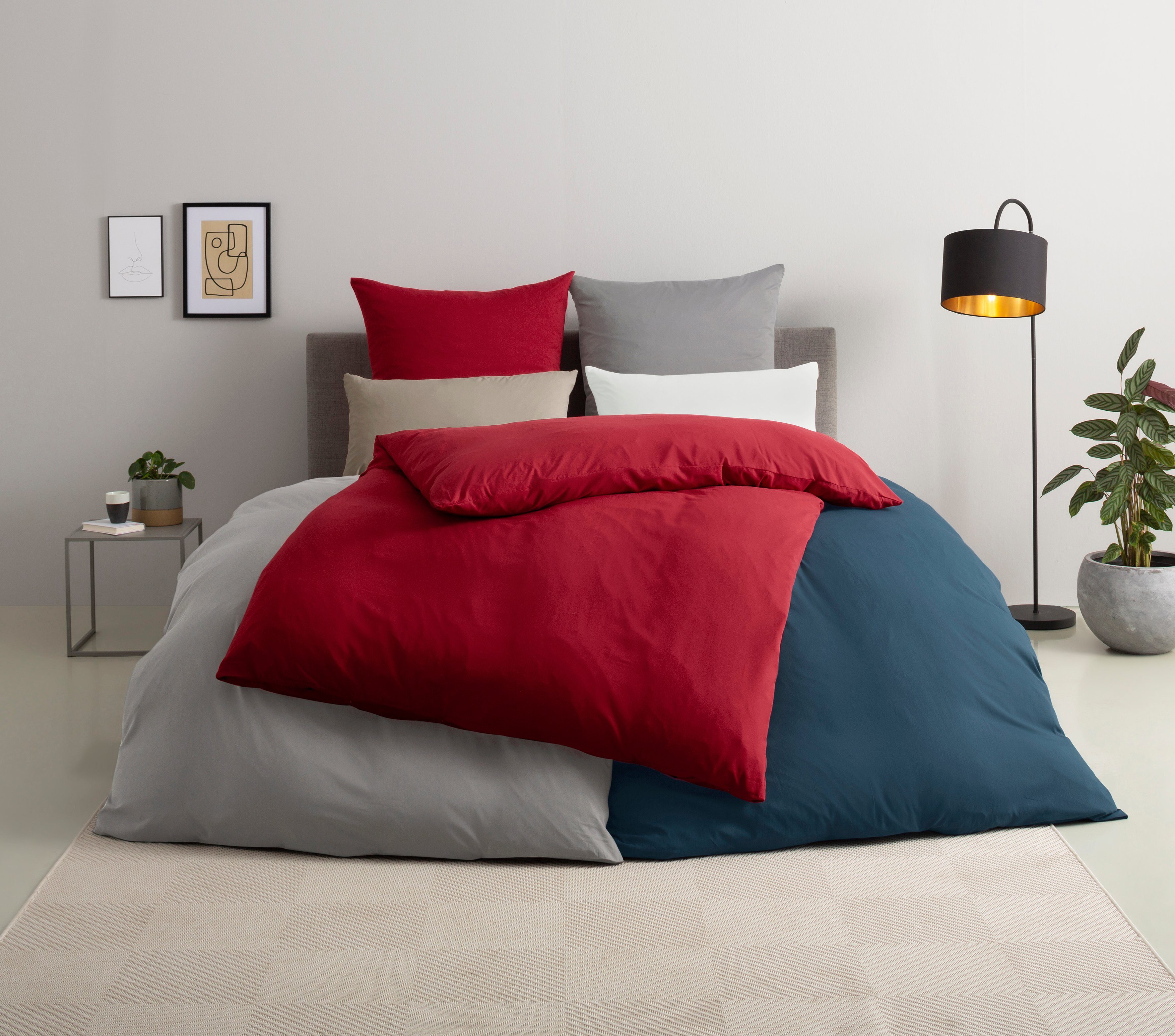 OTTO home Bettwäsche Desner, Microfaser, 3 teilig, Premium Qualität, 100 % günstig online kaufen