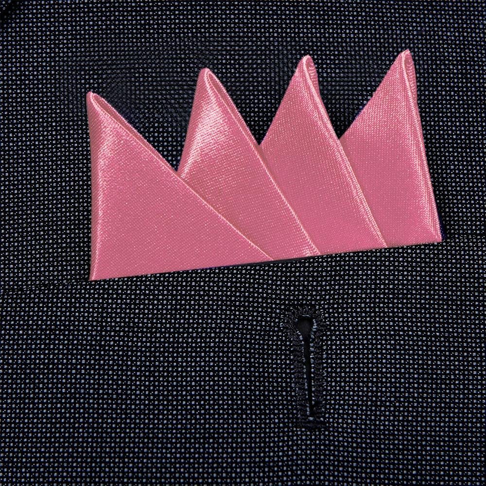 den verstärkt, perfekten rosa für Einstecktuch DonDon vorgefaltet Herren (Packung, vorgefaltet, Einstecktuch DonDon Sitz, Seidenlook 1-St), Karton mit