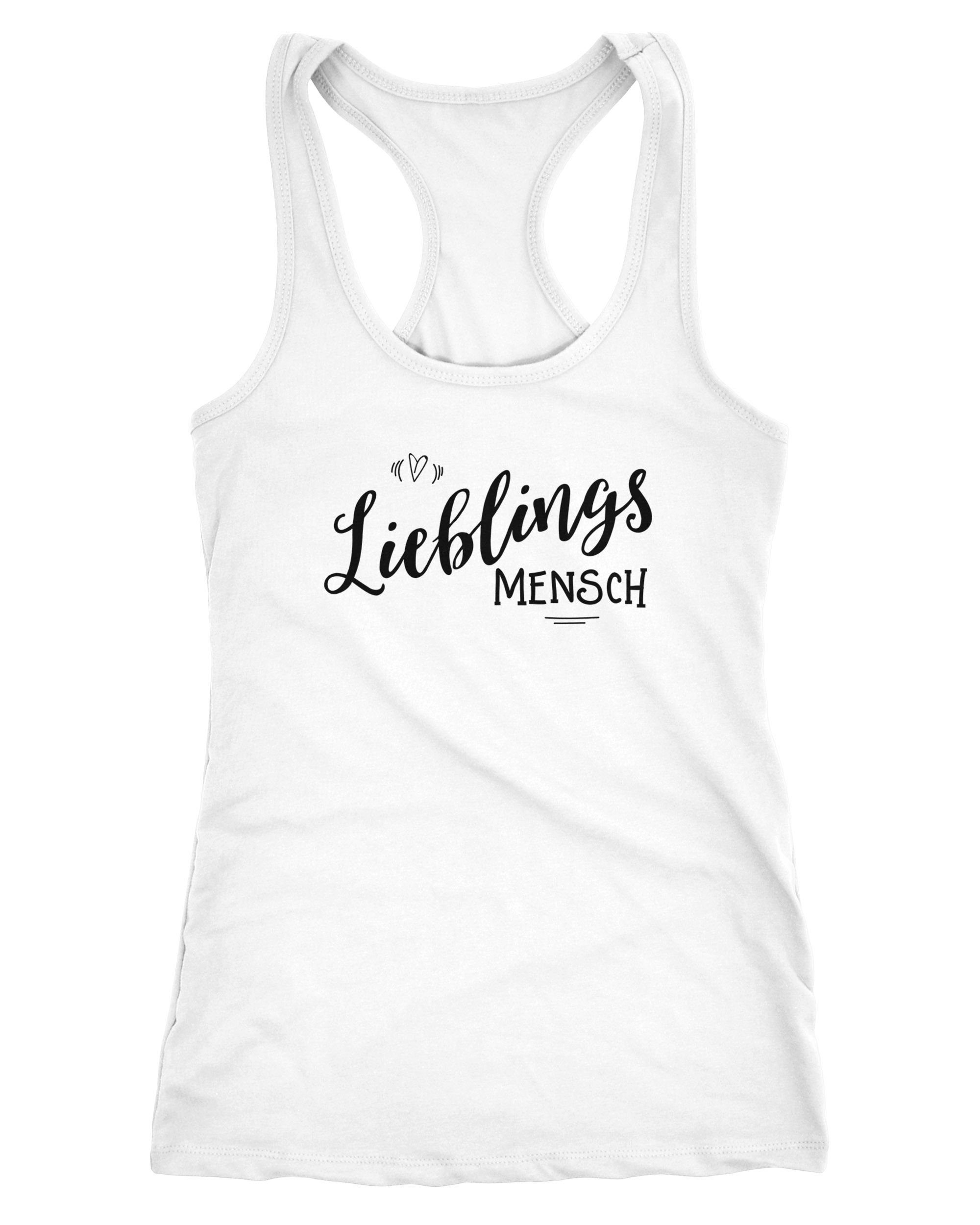 MoonWorks Tanktop Damen Tanktop Lieblingsmensch Geschenk günstig online kaufen