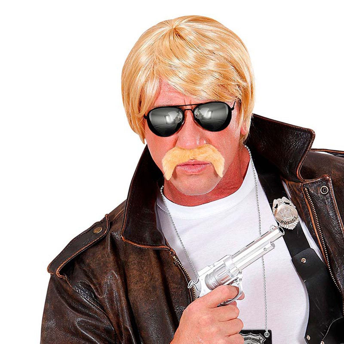 Widmann S.r.l. Verkleidungsmaske Brille Polizist verspiegelt