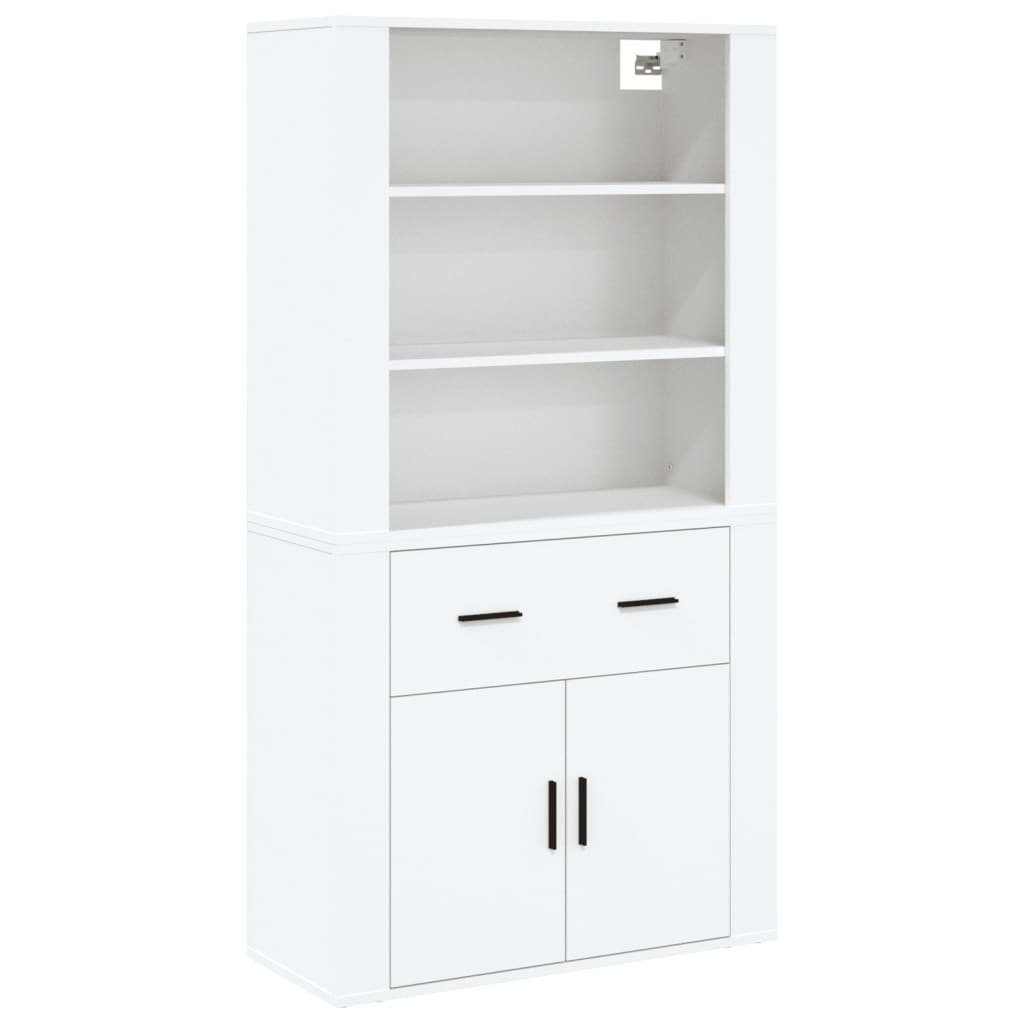 vidaXL Highboard NA Highboard Weiß Spanplatte