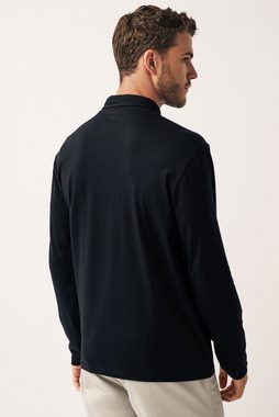 Next Langarm-Poloshirt Langärmeliges Poloshirt aus Jersey (1-tlg)