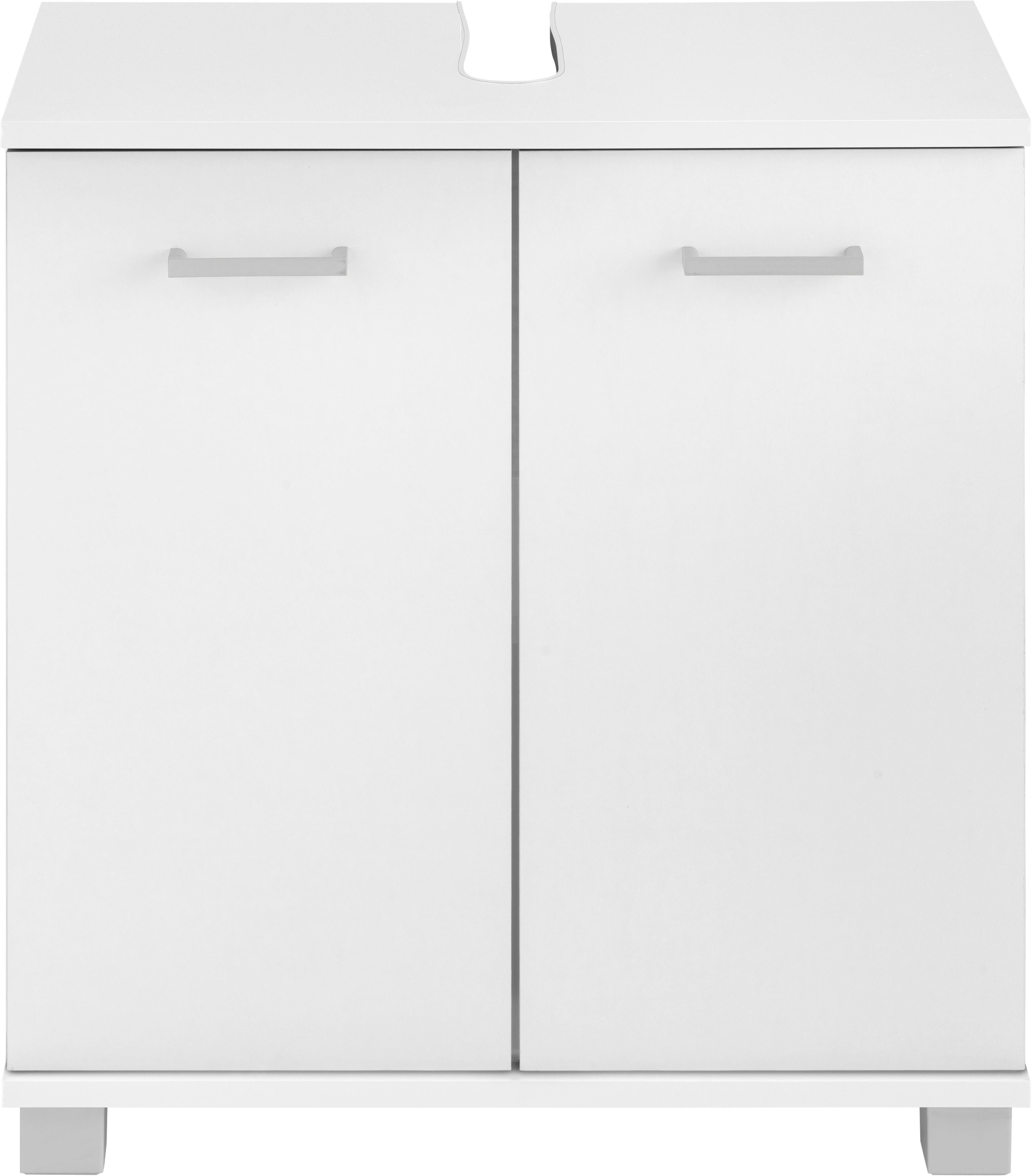 Schildmeyer Waschbeckenunterschrank Breite/Höhe: 59,8/62,4 cm, Badschrank mit Doppeltür, Zwischenboden – Bild 2 von 5