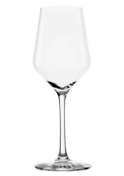 Stölzle Weißweinglas REVOLUTION, Glas, Maschinen-Zieh-Verfahren, 6-teilig