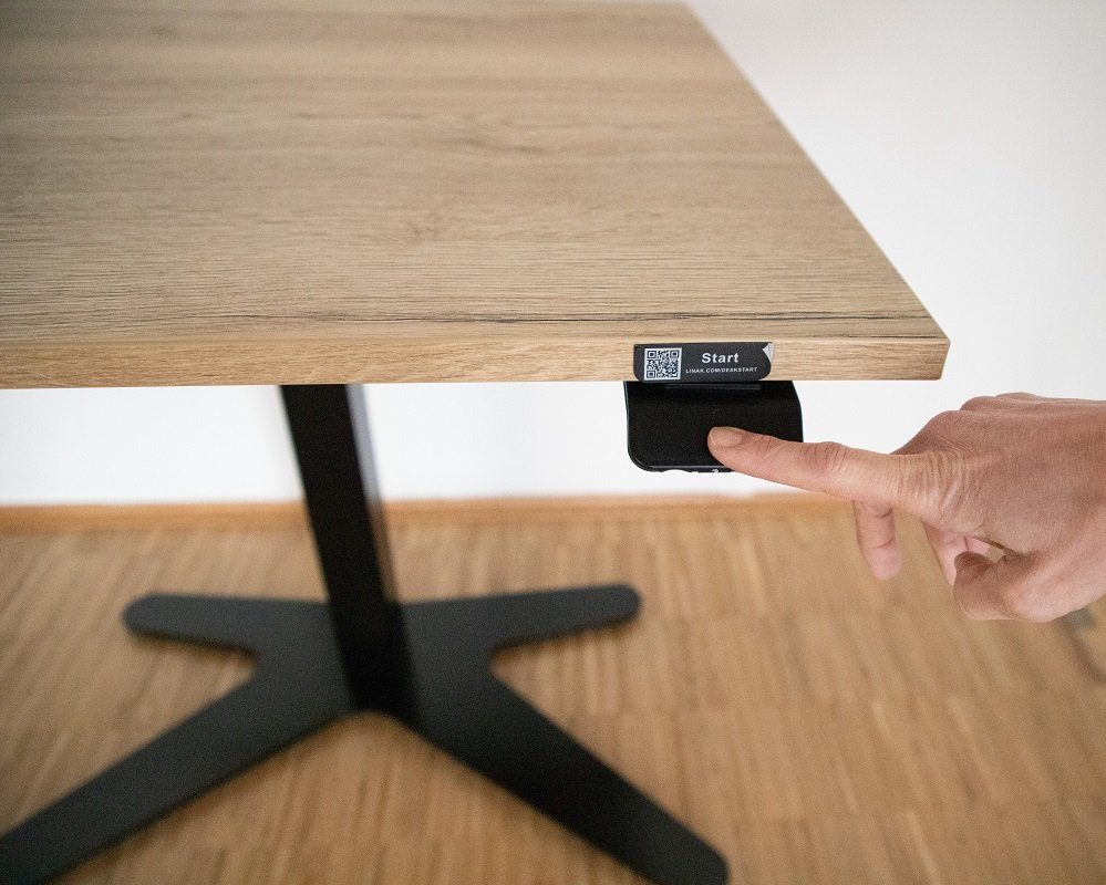kuechenkonsum Tischgestell Multifunktionales Hubtisch kabellos schwarz Steuerung Set Bausatz incl