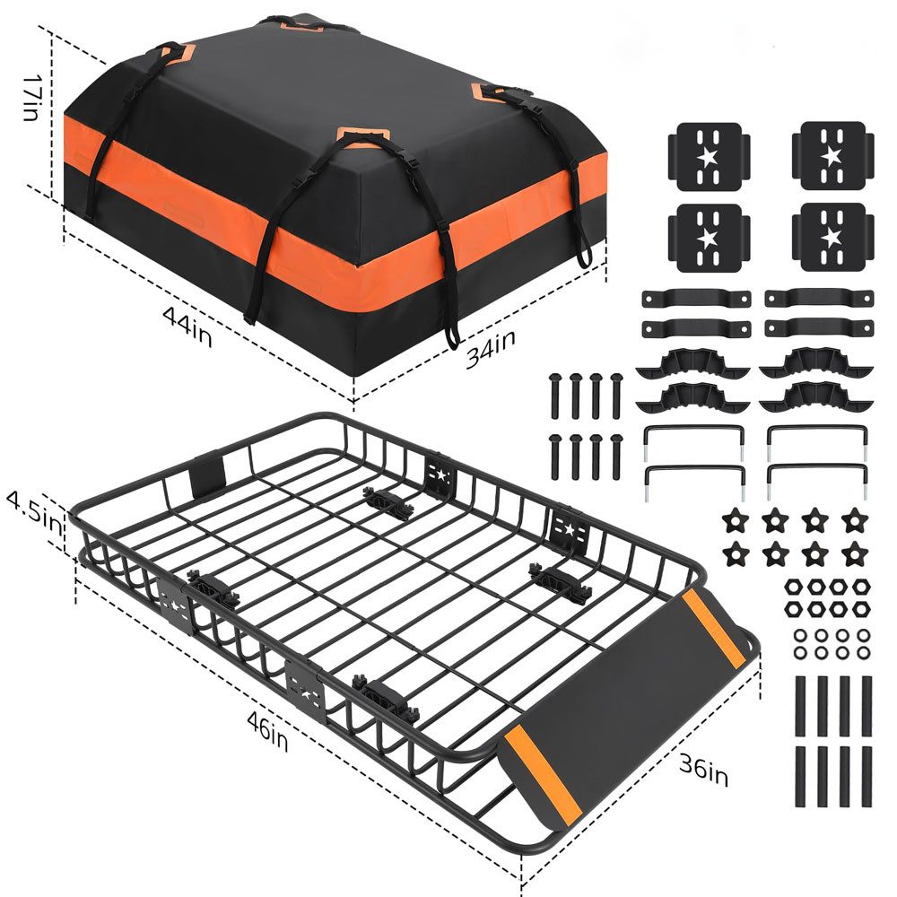 GarveeMore Dachträger Dach Rack Cargo Korb Wasserdichte Ladetasche Universal Rack Carrier