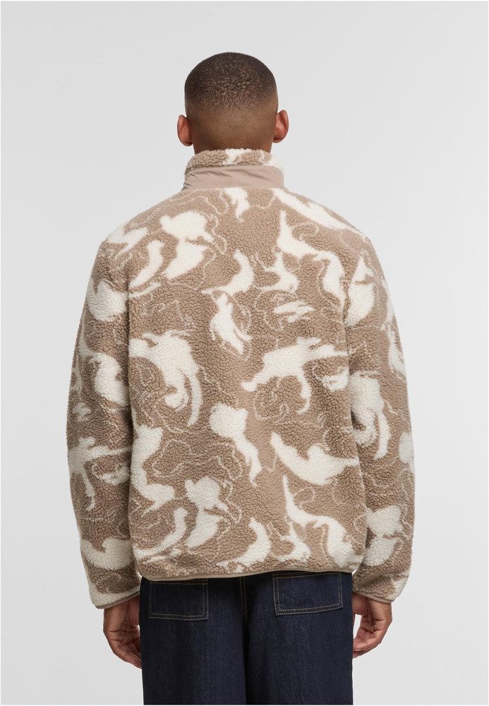 URBAN CLASSICS Trainingsjacke Pattern Teddy Trackjacket