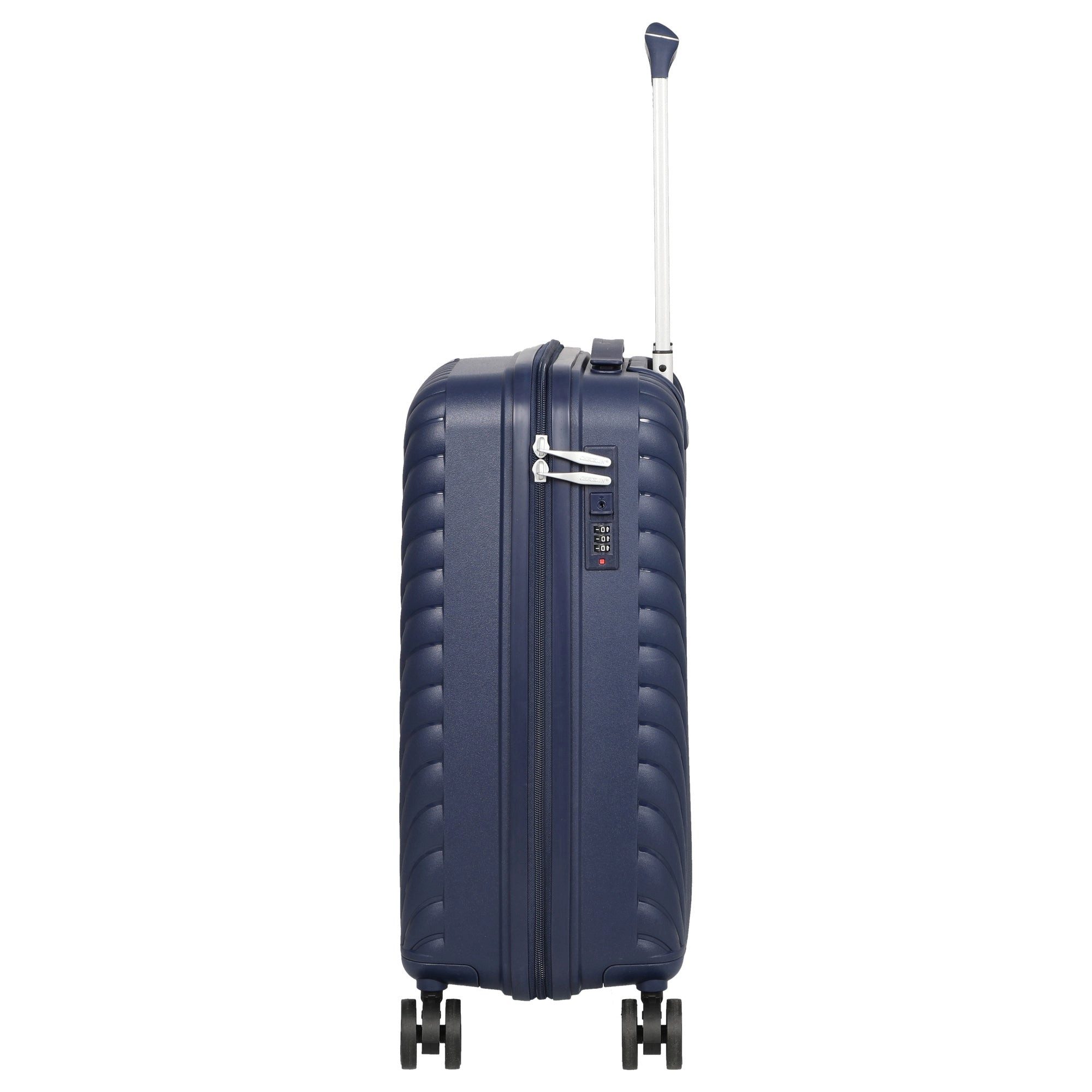 CHECK.IN® Koffer Sydney- 4-Rollen-Trolley S 55 cm (navy blau), 4 Rollen
