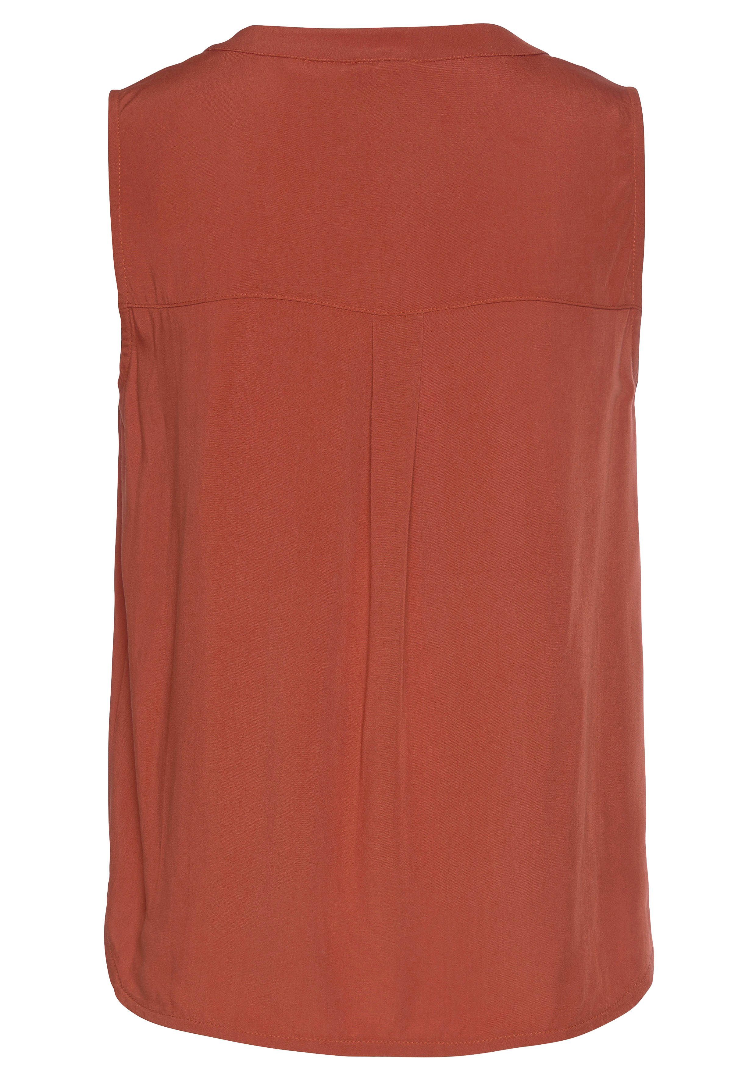 LASCANA Blusentop mit V-Ausschnitt, Blusenshirt, Damenbluse, Basic