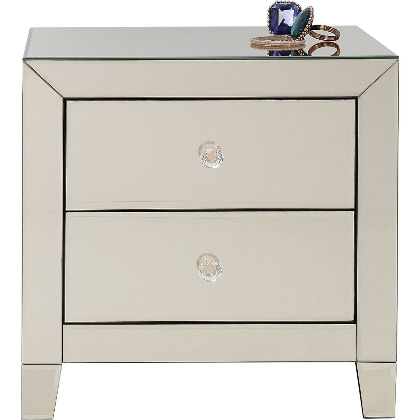 Kare Design Nachtkonsole Luxury Pearl, Mit 2 Schubladen