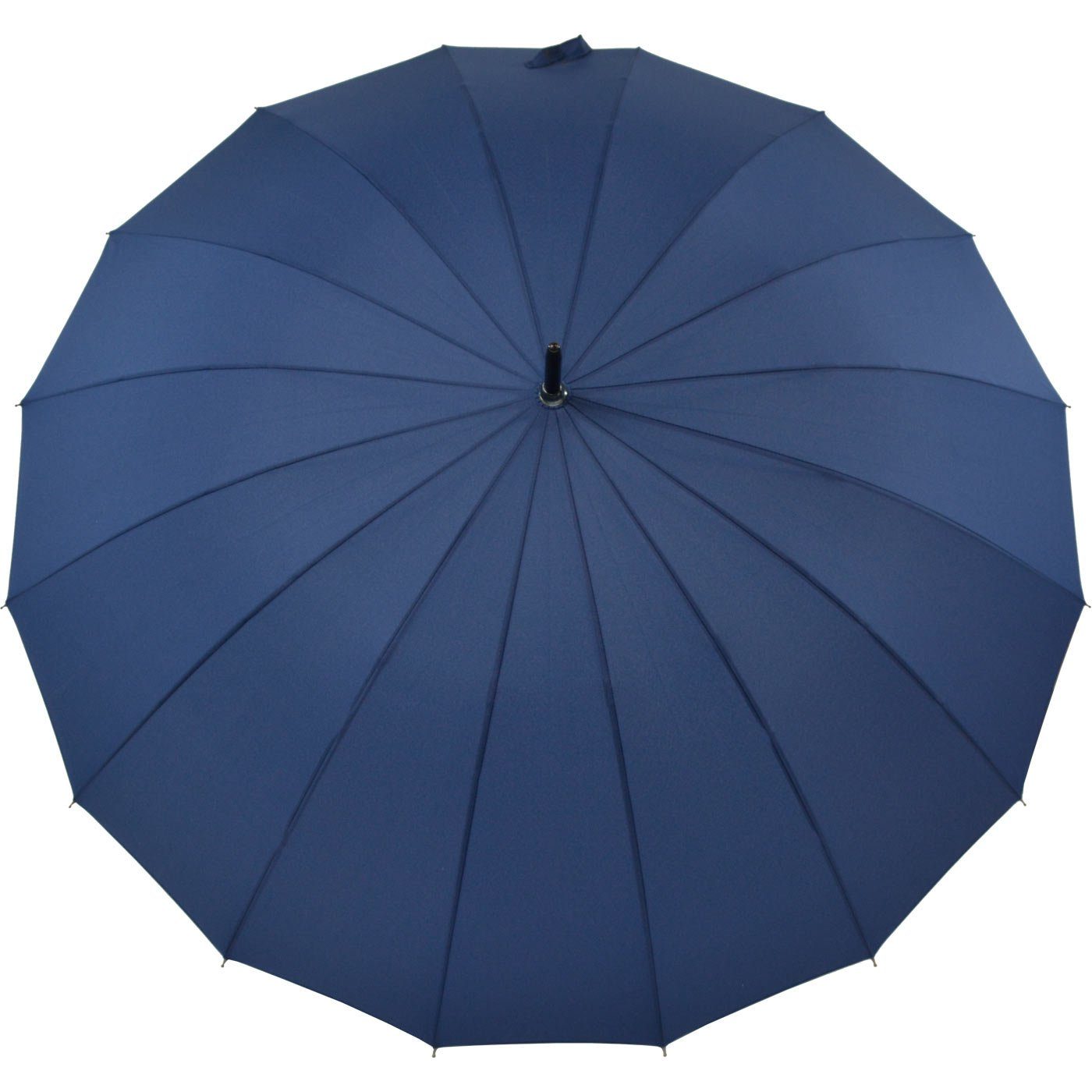 iX-brella Stockregenschirm mit 16-teiligem Dach und Auf-Automatik, mit Fiberglas-Stahl-Gestell, in vielen Farben