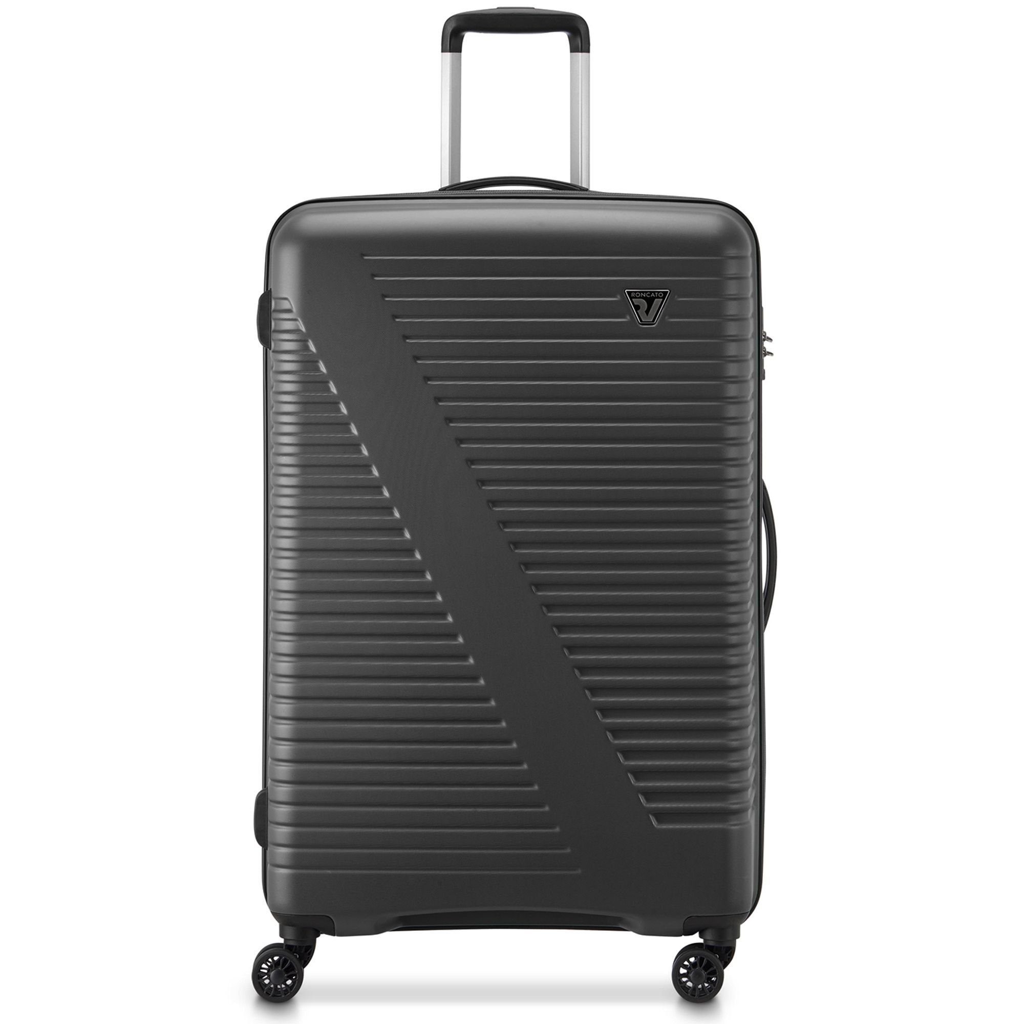 RONCATO Hartschalen-Trolley Sunlite, 4 Rollen, ABS nero