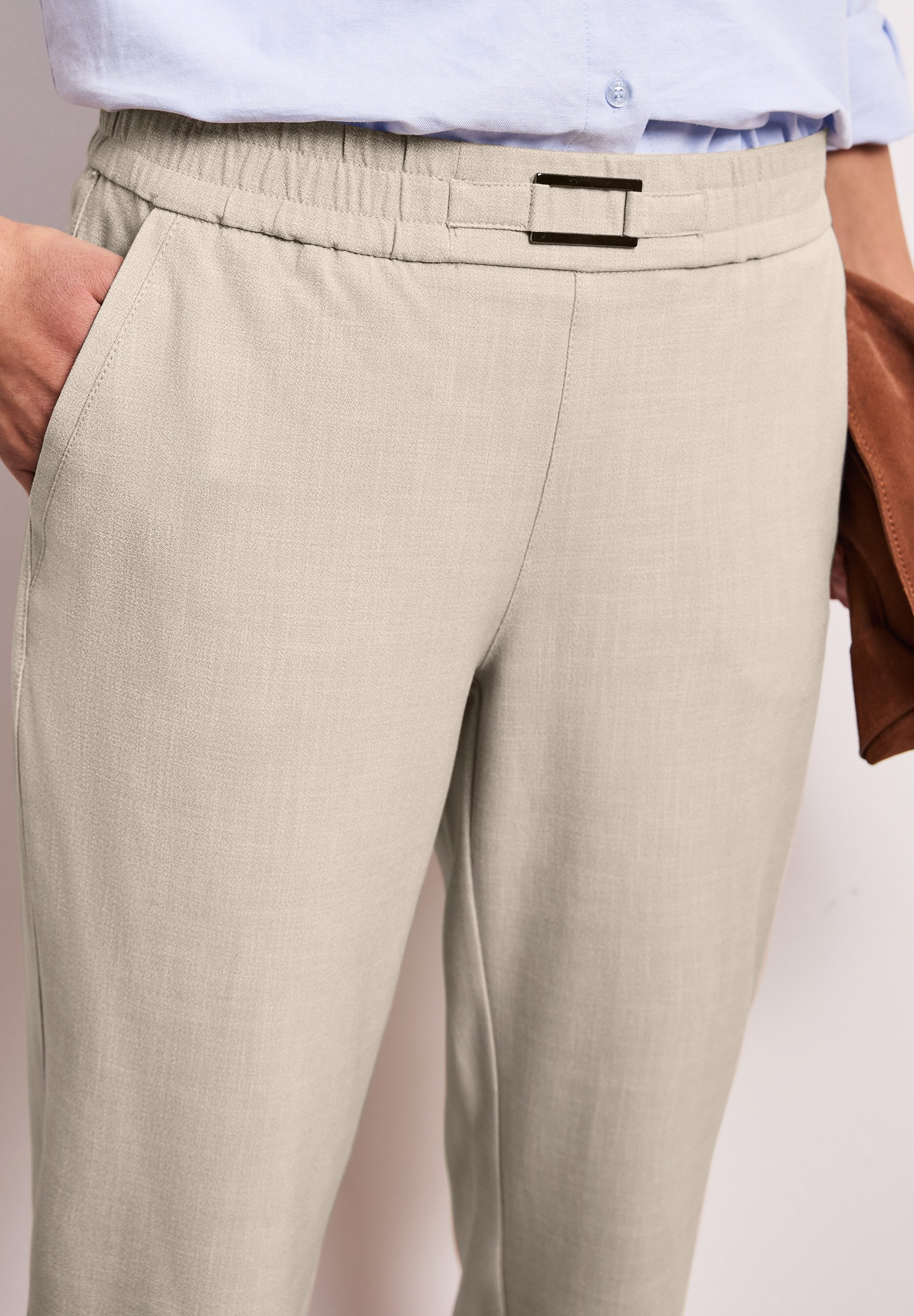 STREET ONE Stoffhose Style Bonny mit Schnalle
