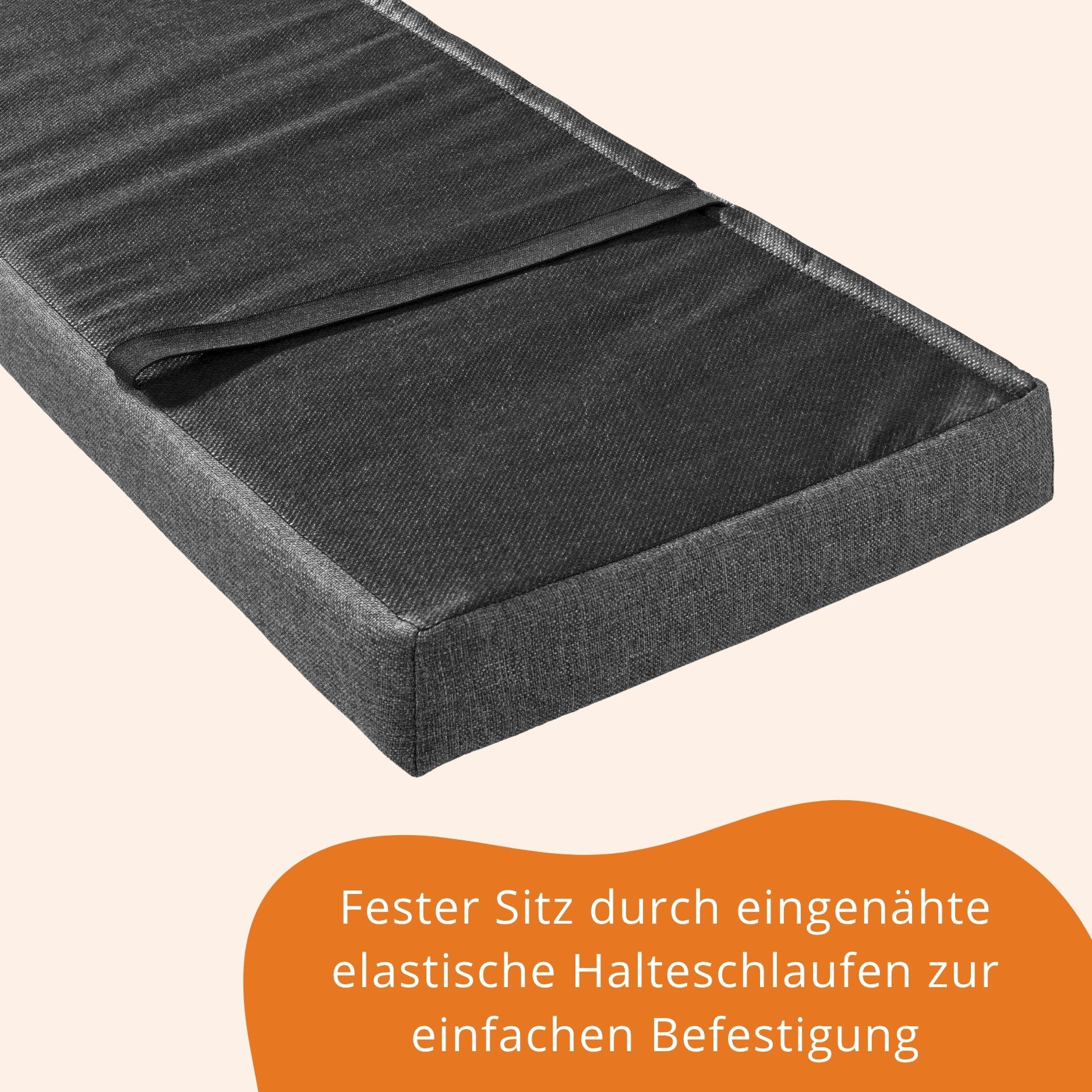 sleepling Bankauflage Bierbankauflage, (1 St), mit elastischen Schlaufen für optimalen Sitz, strapazierfähig, bequem