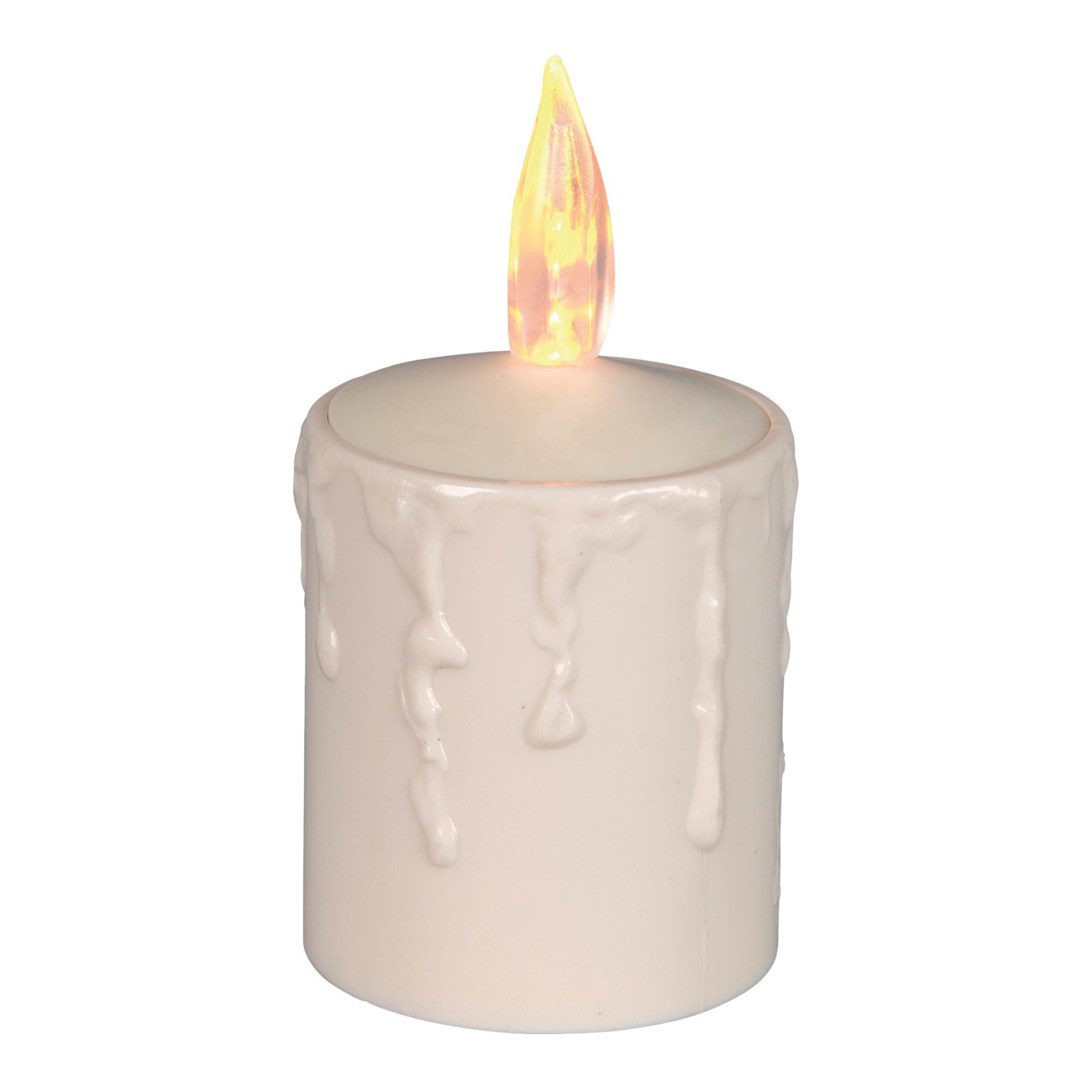 STAR TRADING LED-Kerze Paula (1-tlg), Grablicht creme für Außen Lichtsensor günstig online kaufen