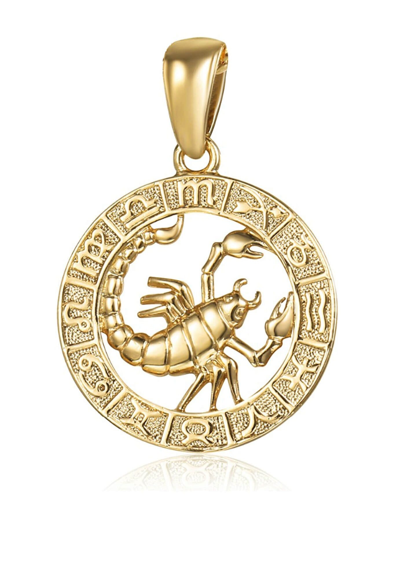 JVD Sternzeichenanhänger Gold-plated Scorpio pendant
