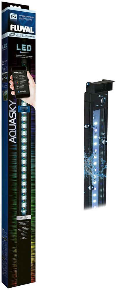 FLUVAL LED Aquariumleuchte FL AquaSky LED 2.0, Bluetooth, Farbsteuerung, LED fest integriert, 115-145 cm, 33 W