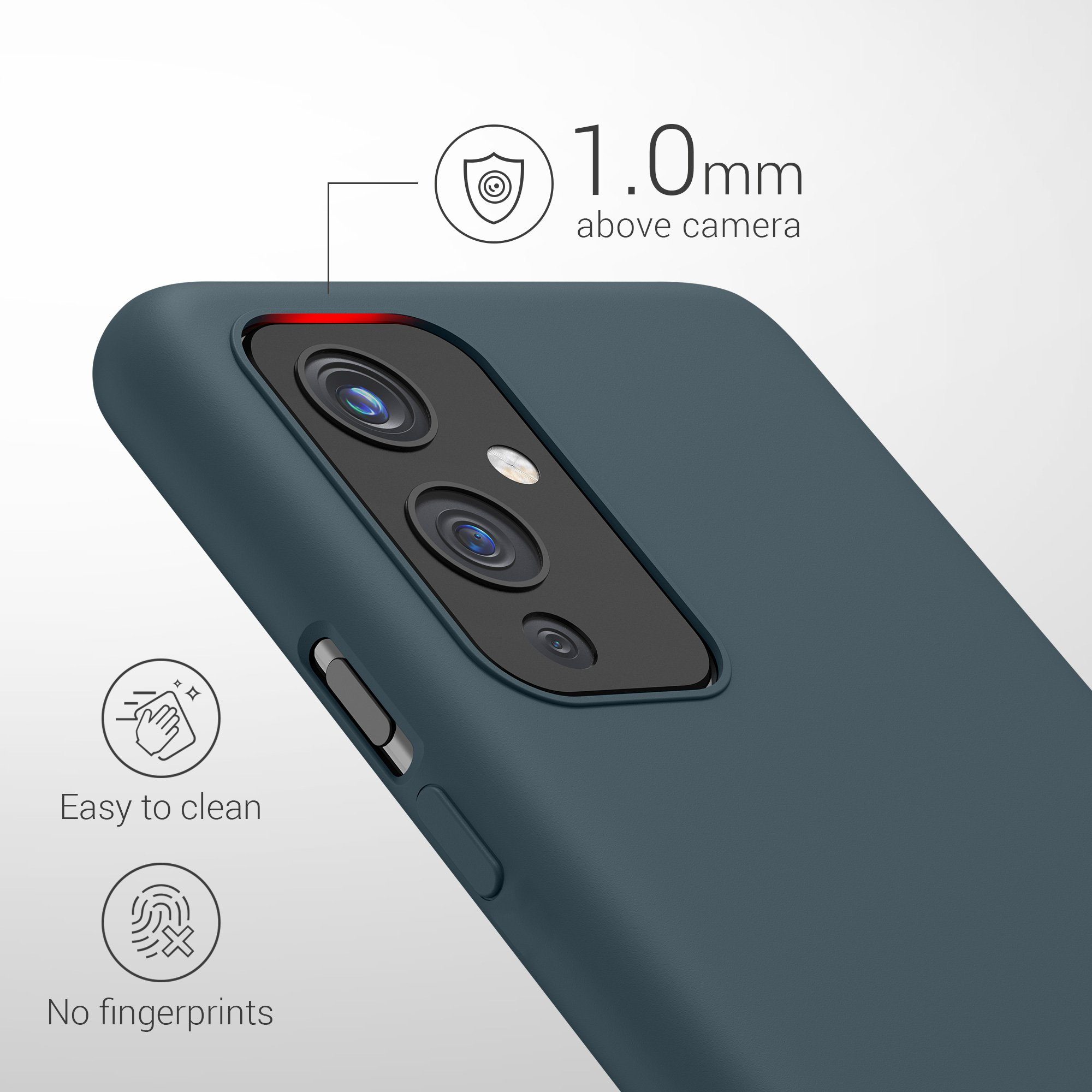 kwmobile Handyhülle Handyhülle für OnePlus 9 (EU/NA Version) Hülle, Weiches Handy Silikon Case - Schutzhülle Cover
