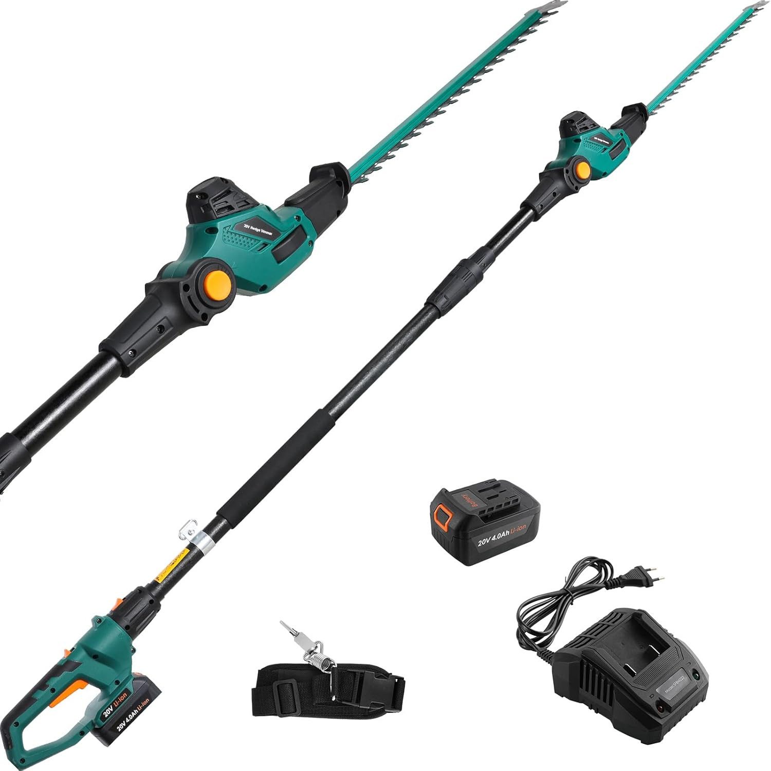 TLGREEN Akku-Heckenschere,Teleskop-Heckenschere Akku, Winkelverstellbare He günstig online kaufen