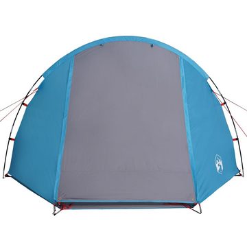 vidaXL Vorzelt Campingzelt 4 Personen Blau 420x260x153 cm 185T Taft