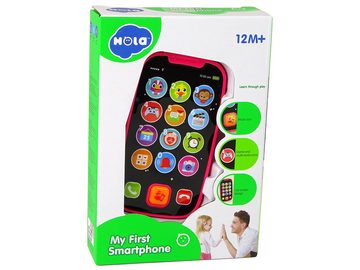 LEAN Toys Lernspielzeug Spielzeughandy Geräusche Touchscreen-Telefon Tasten Knöpfe Kunststoff