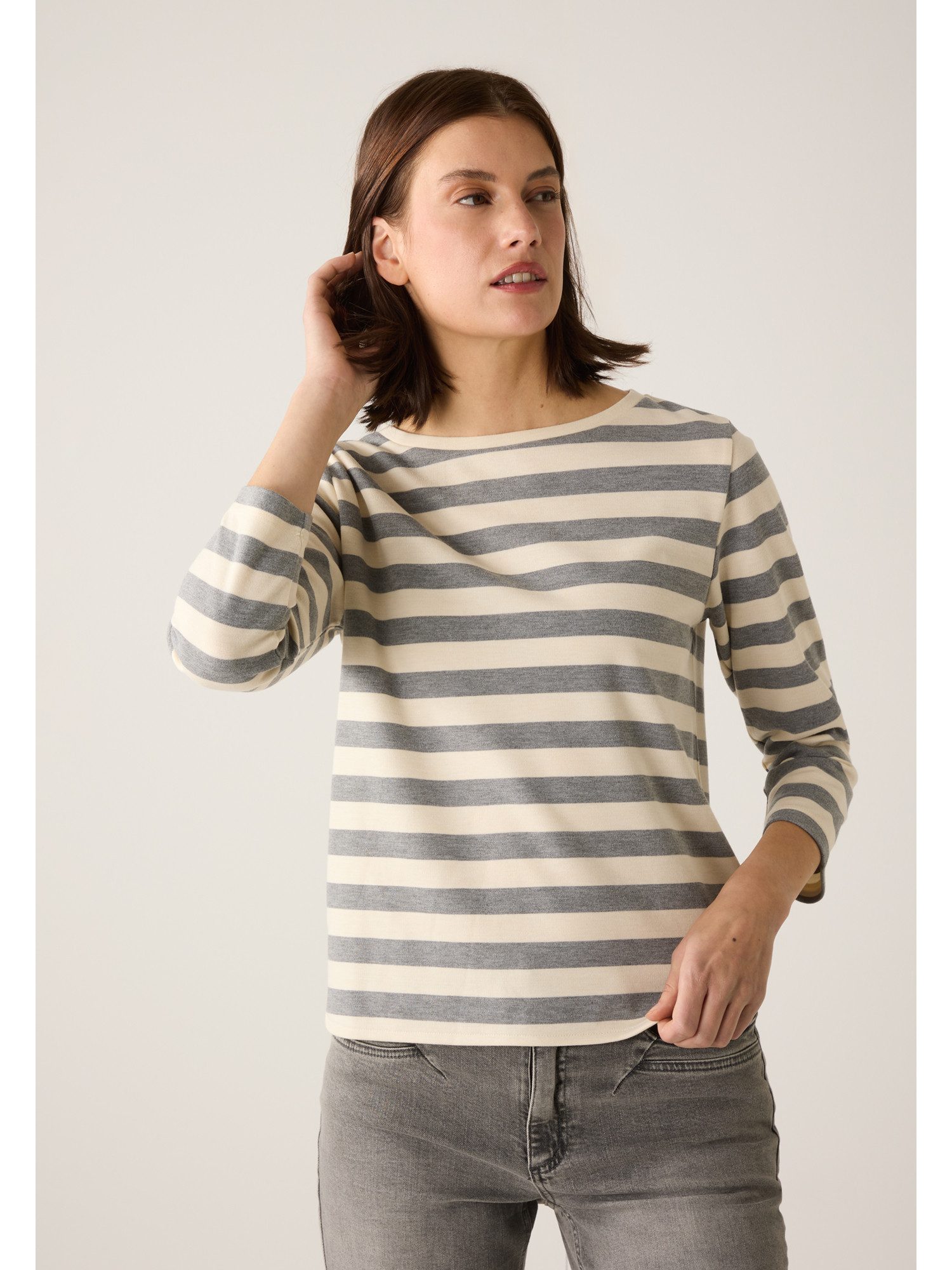 MORE&MORE 3/4-Arm-Shirt gestreiftes 3/4 Arm Shirt günstig online kaufen