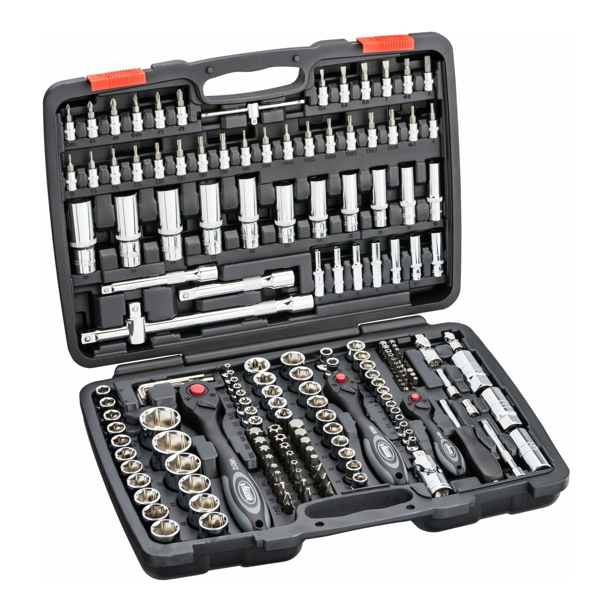 VIGOR Steckschlüssel VIGOR Innenvierkant Antrieb 6,3 = 1/4 Zoll Innenvierkant Antrieb 10 =