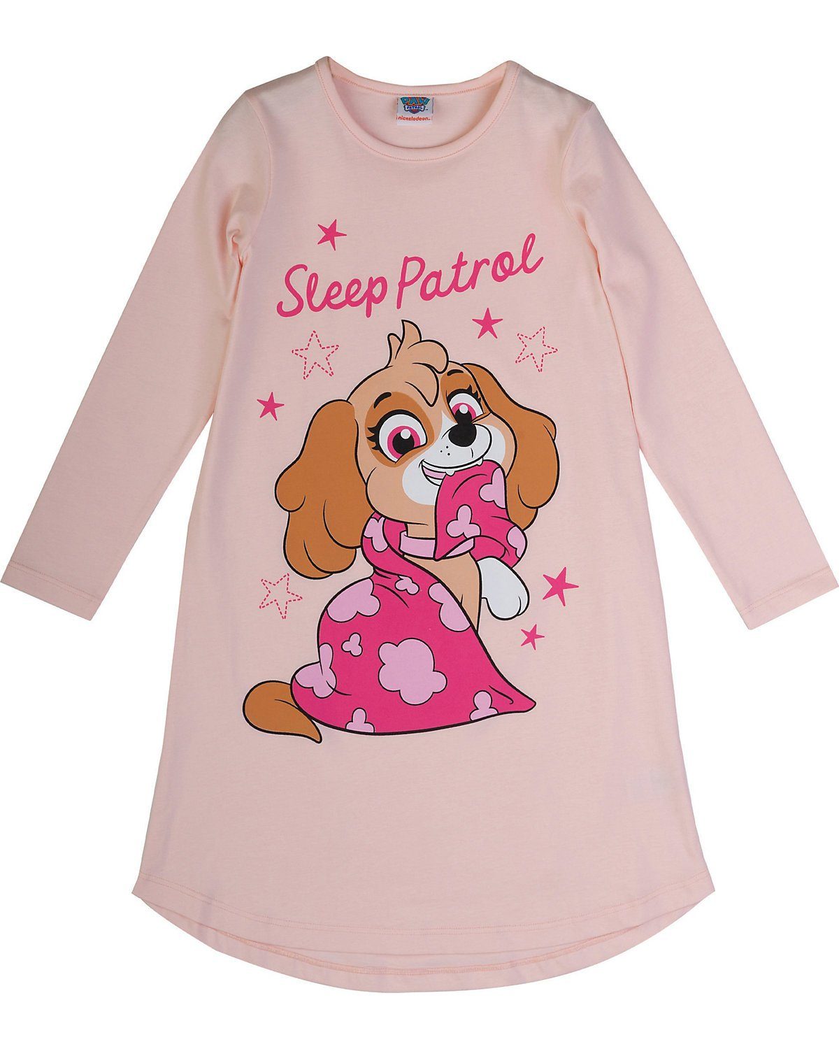 Patrol Langarm Skye lang PAW Nachthemd Nachthemd (1-tlg) Hundestaffel Paw rosa PATROL