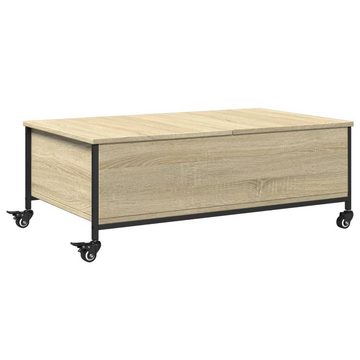 vidaXL Couchtisch Couchtisch mit Rollen Sonoma-Eiche 91x55x34 cm Holzwerkstoff (1-St)