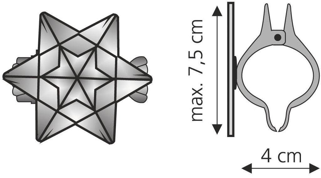 Liedeco Dekoklammer Orbit, Gardinen, Vorhänge, (Packung, günstig online kaufen