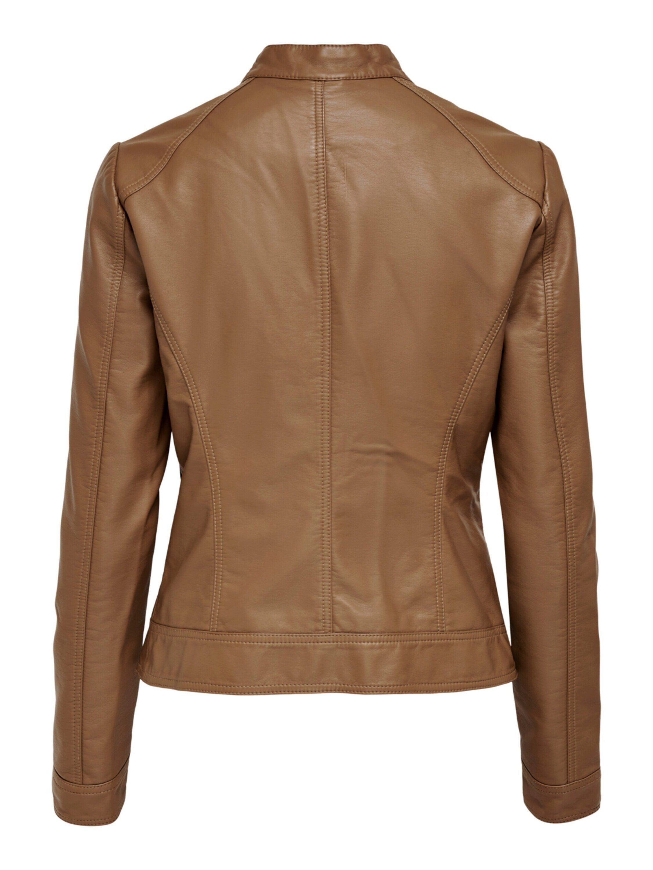 CARMAKOMA Bandit ONLY (1-St) Cognac Lederjacke ONLY