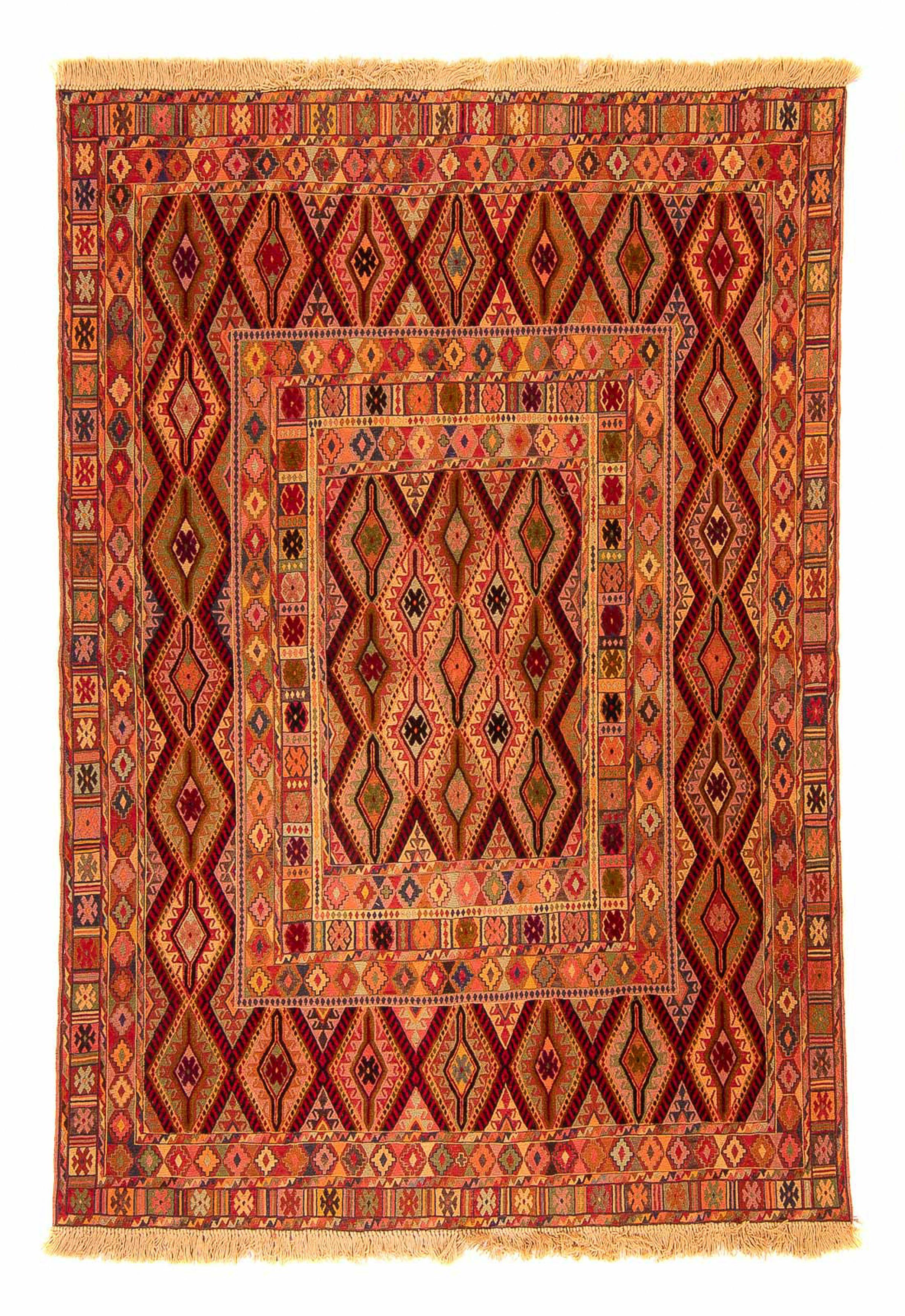 Wollteppich Kelim - Oriental Einzelstück mehrfarbig, Wohnzimmer, - rechteckig, cm 147 x - mm, morgenland, 4 181 Höhe