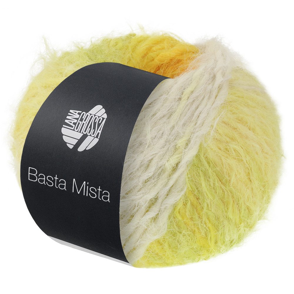 LANA GROSSA BASTA MISTA Häkelwolle, 100 m (Fake Fur Look mit attraktivem Franseneffekt), 50 g