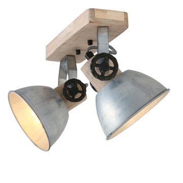 etc-shop LED Deckenspot, Leuchtmittel inklusive, Warmweiß, Farbwechsel, Decken Lampe Ess Zimmer Leuchte Holz Spot verstellbar