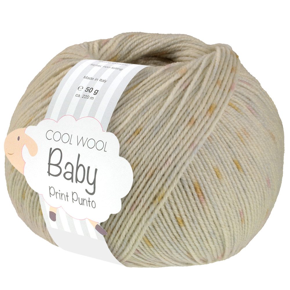 LANA GROSSA COOL WOOL BABY Häkelwolle, 220 m (besonders geeignet für Babystricksachen), 50 g