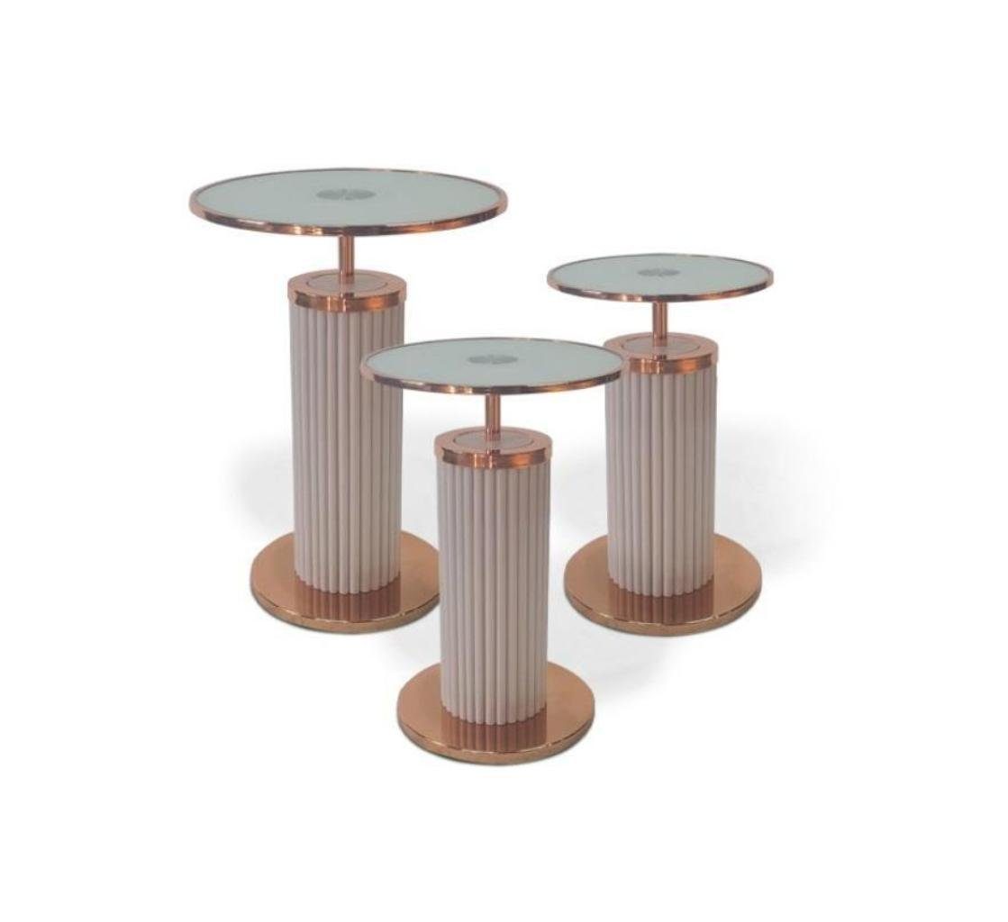 JVmoebel Beistelltisch 3x Beistelltische Designer Wohnzimmer Tische Set Couchtische Stil (3-St., 3x Beistelltisch), Made in Europa