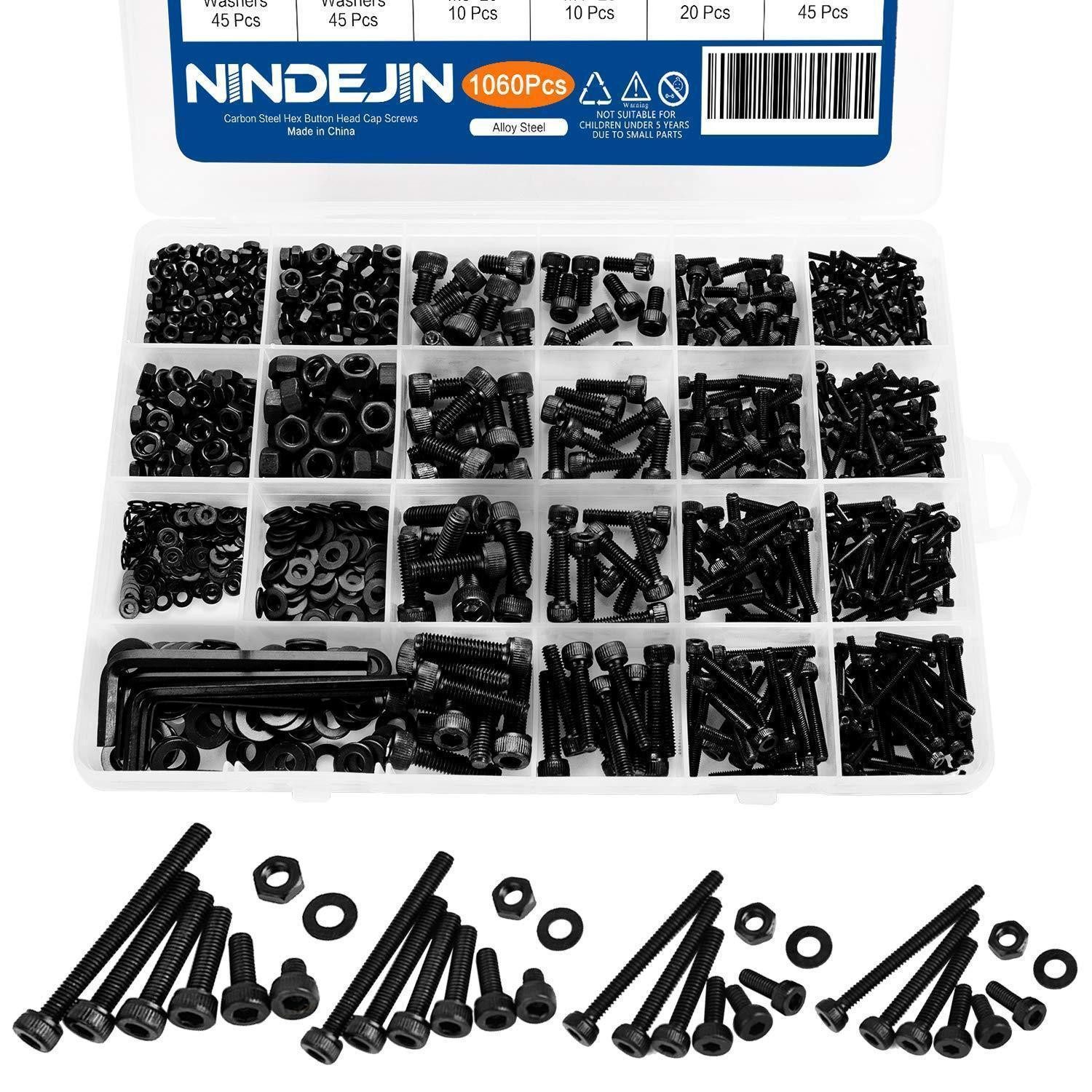 LuxusKollektion Schrauben-Set Schraubenset M2-M5 1060tlg Sortiment mit Werkzeug
