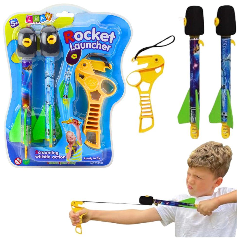 Wisam Lernspielzeug Schleuder-Set mit Raketen Sportspiel Arcade Space