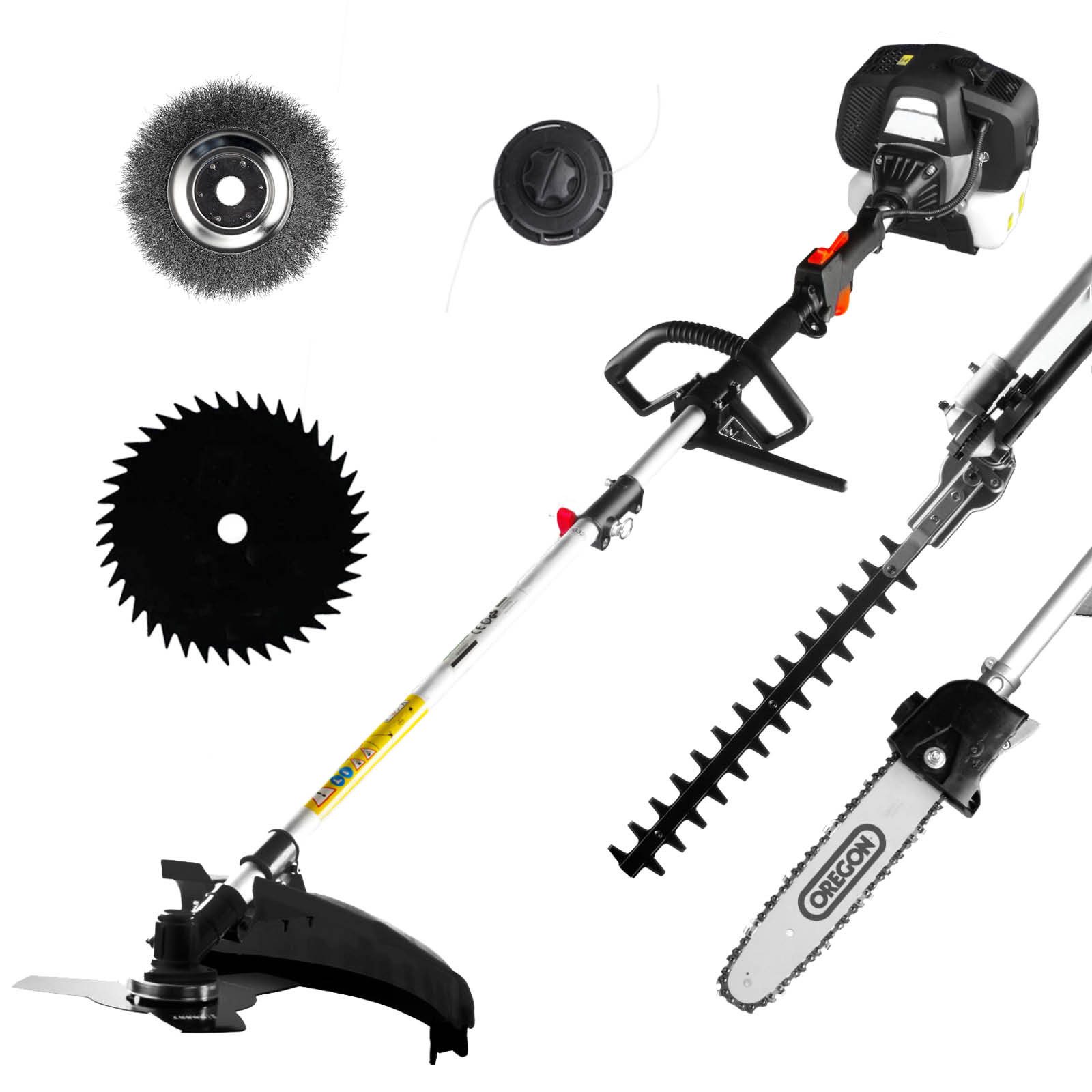BRAST Benzin-Motorsense Freischneider Multitool, 4 Modelle, 1,0kW(1,36PS) - 2,2kW(3PS), Easy-Start, Entaster, Heckenschere, Trimmer, Bürste, Schwert