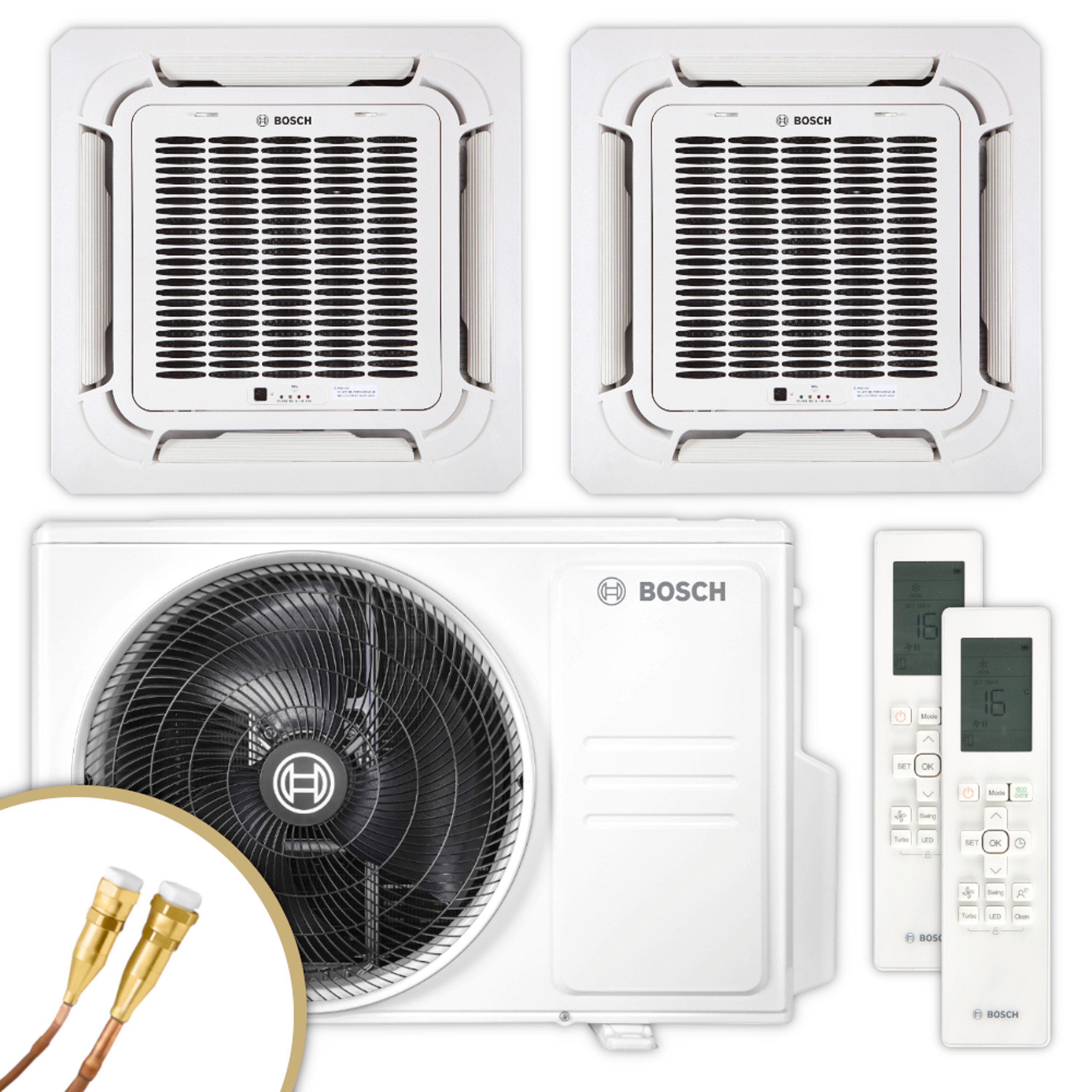 BOSCH Klimagerät CL5000M 79/3 E + CL5000iU 4CC 35 E / CL5000iU 4CC 35 E