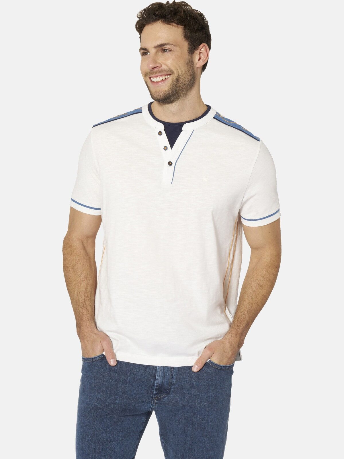 Babista T-Shirt BELGI mit Serafino-Ausschnitt