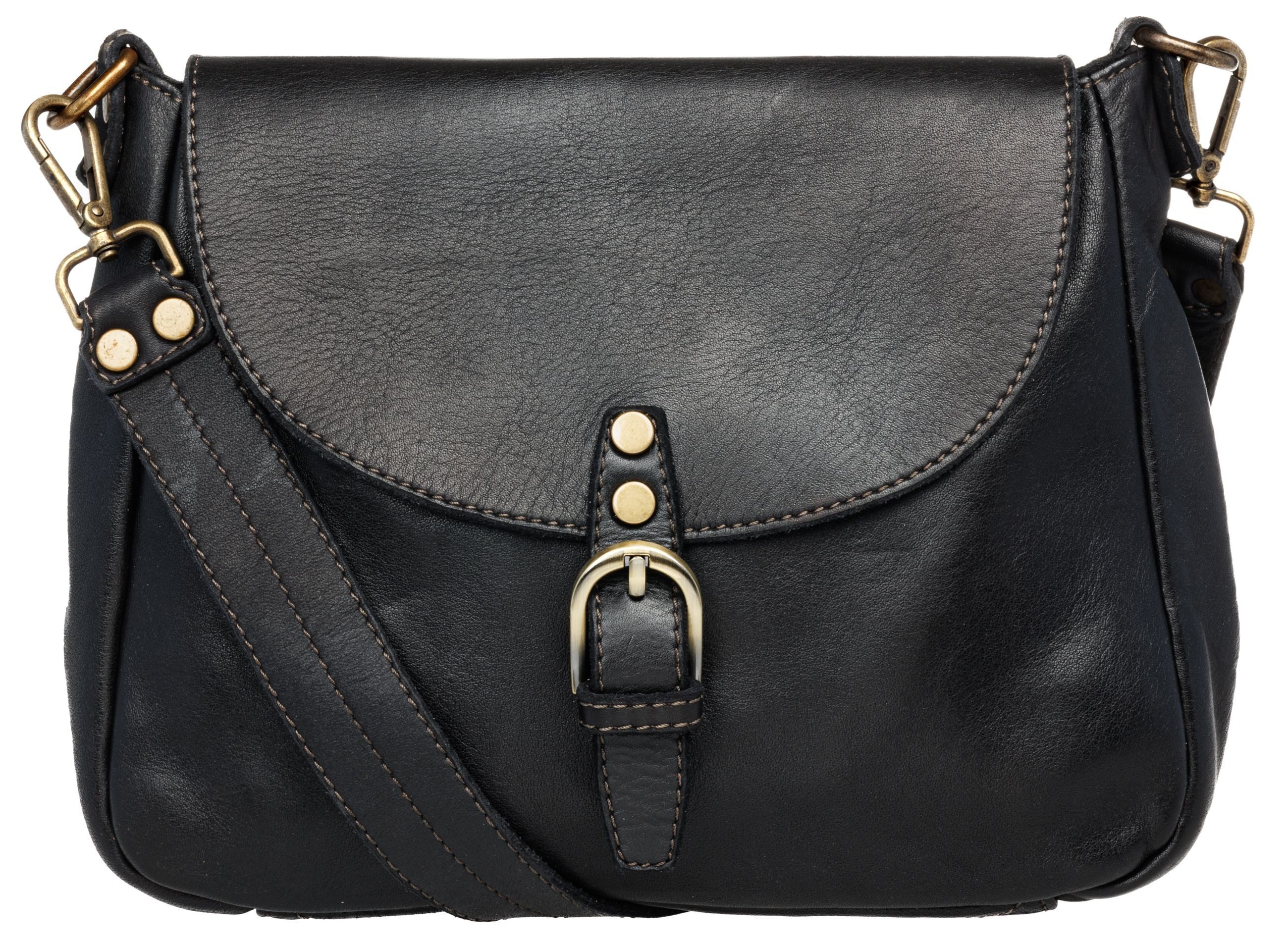 Caspar Umhängetasche Klassisch Vintage Leder Messenger günstig online kaufen