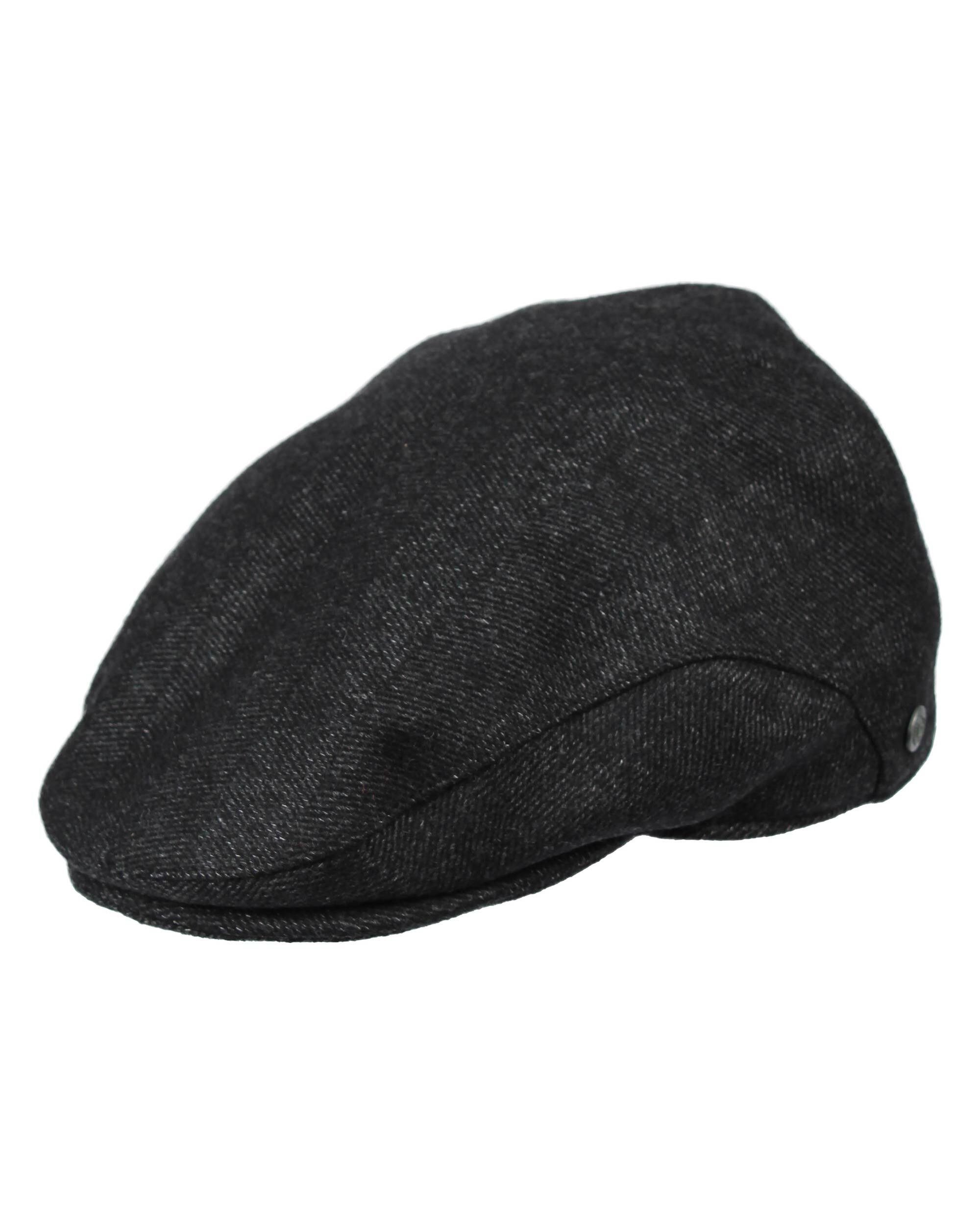 bugatti Flat Cap Woll Flatcap (1-St) charcoal