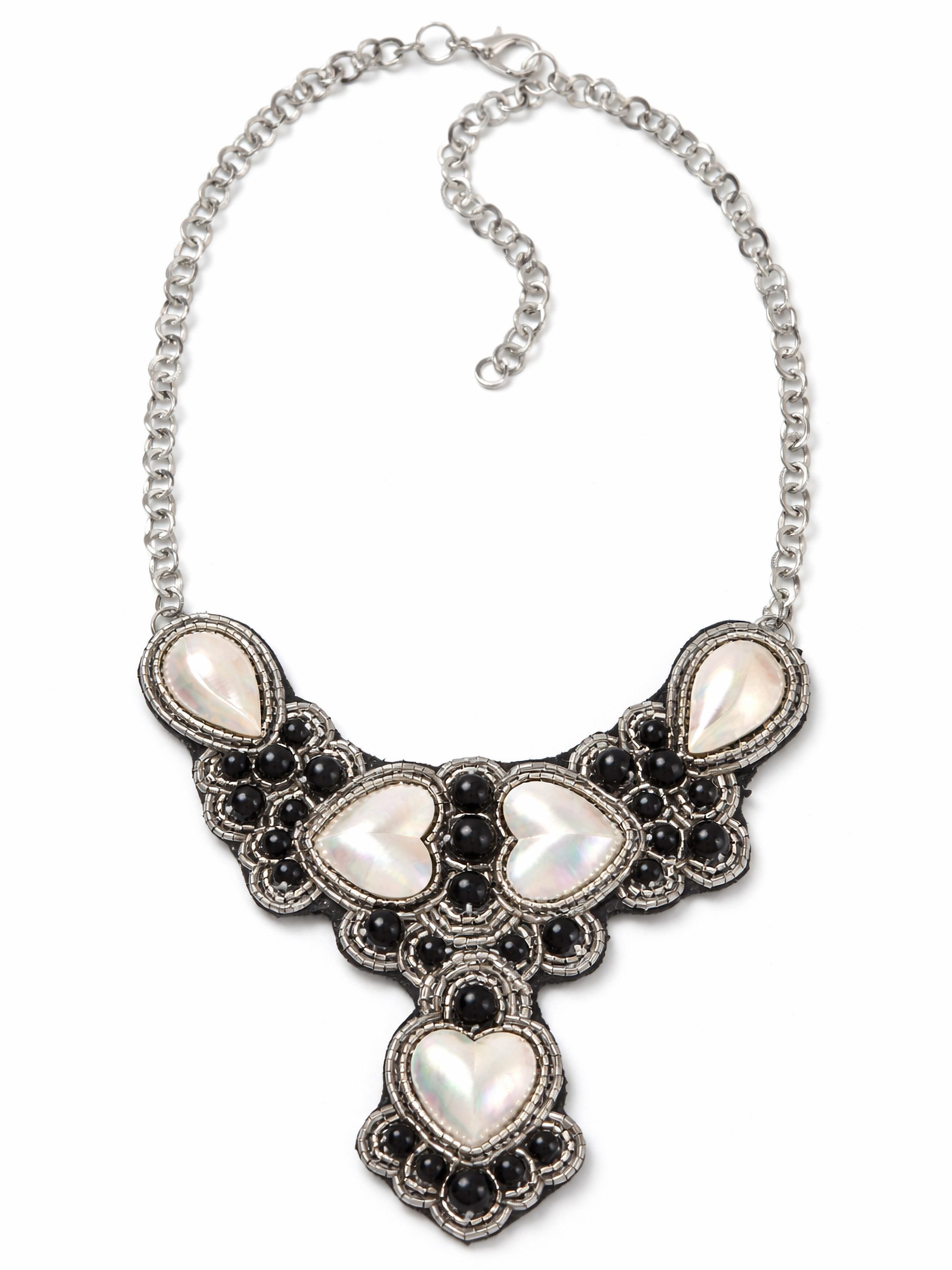 COLLEZIONE ALESSANDRO Statementkette Karlotta, mit unterschiedlichen Glasperlen